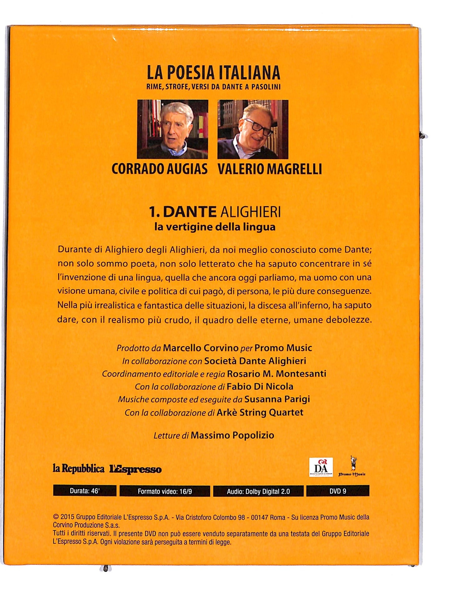 EBOND La poesia italiana vol 1 Dante Alighieri EDITORIALE DVD DB673213