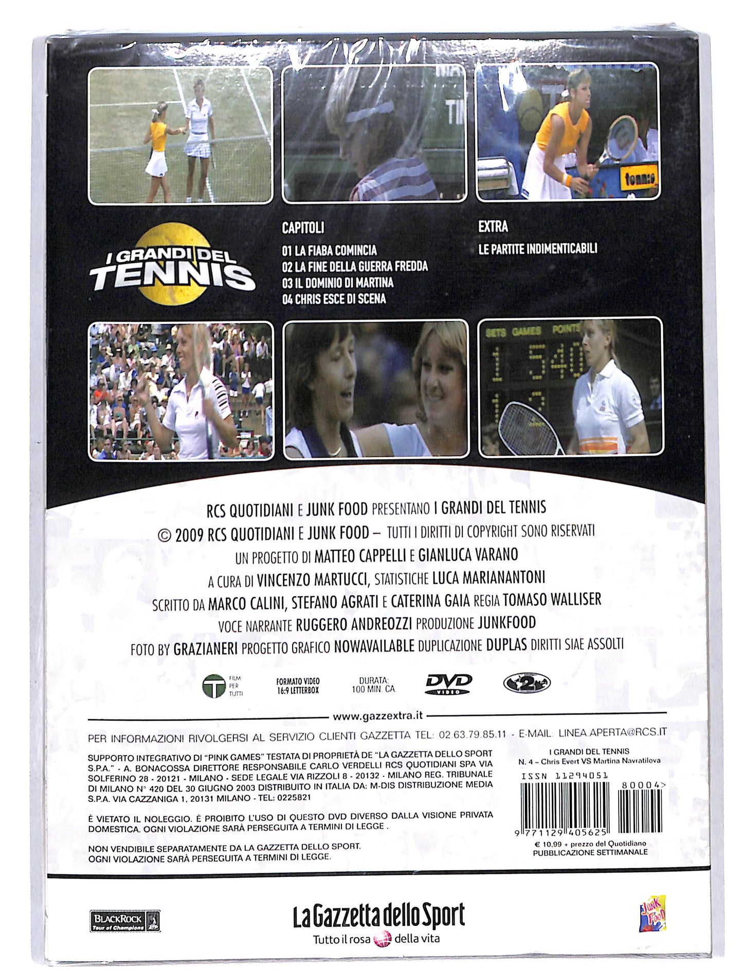 EBOND I Grandi Del Tennis Vol 4 Chris Evert vs Navratilova DVD DB673215