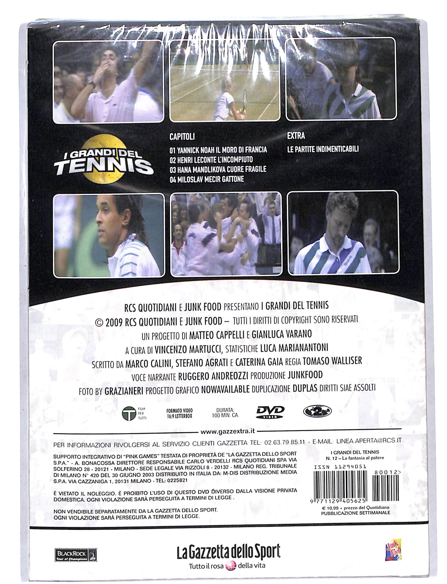 EBOND I Grandi del Tennis vol 12 La fantasia al potere EDITORIALE DVD DB673223