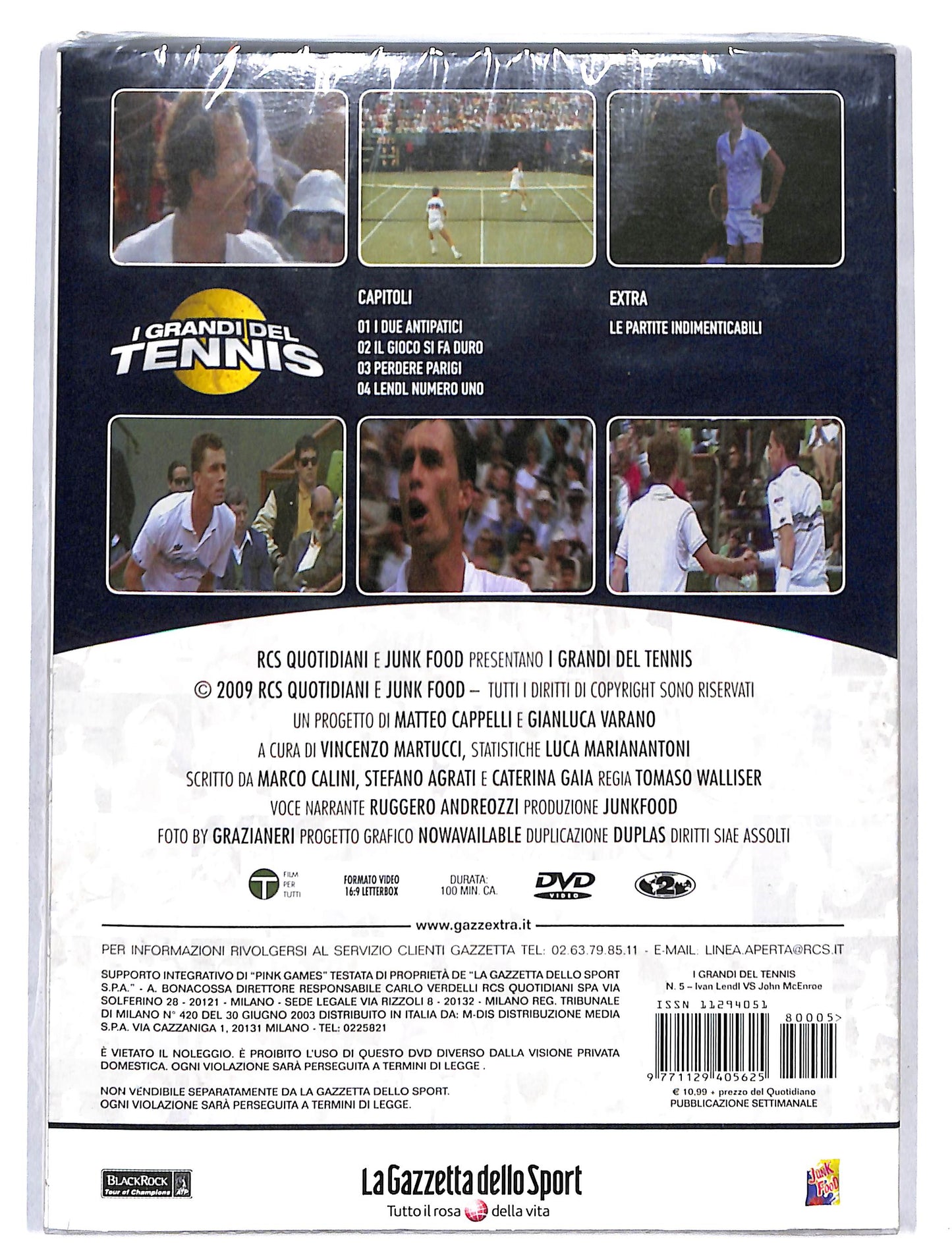 EBOND I grandi del tennis vol 5 Lendl vs Mcenroe DVD DB673229