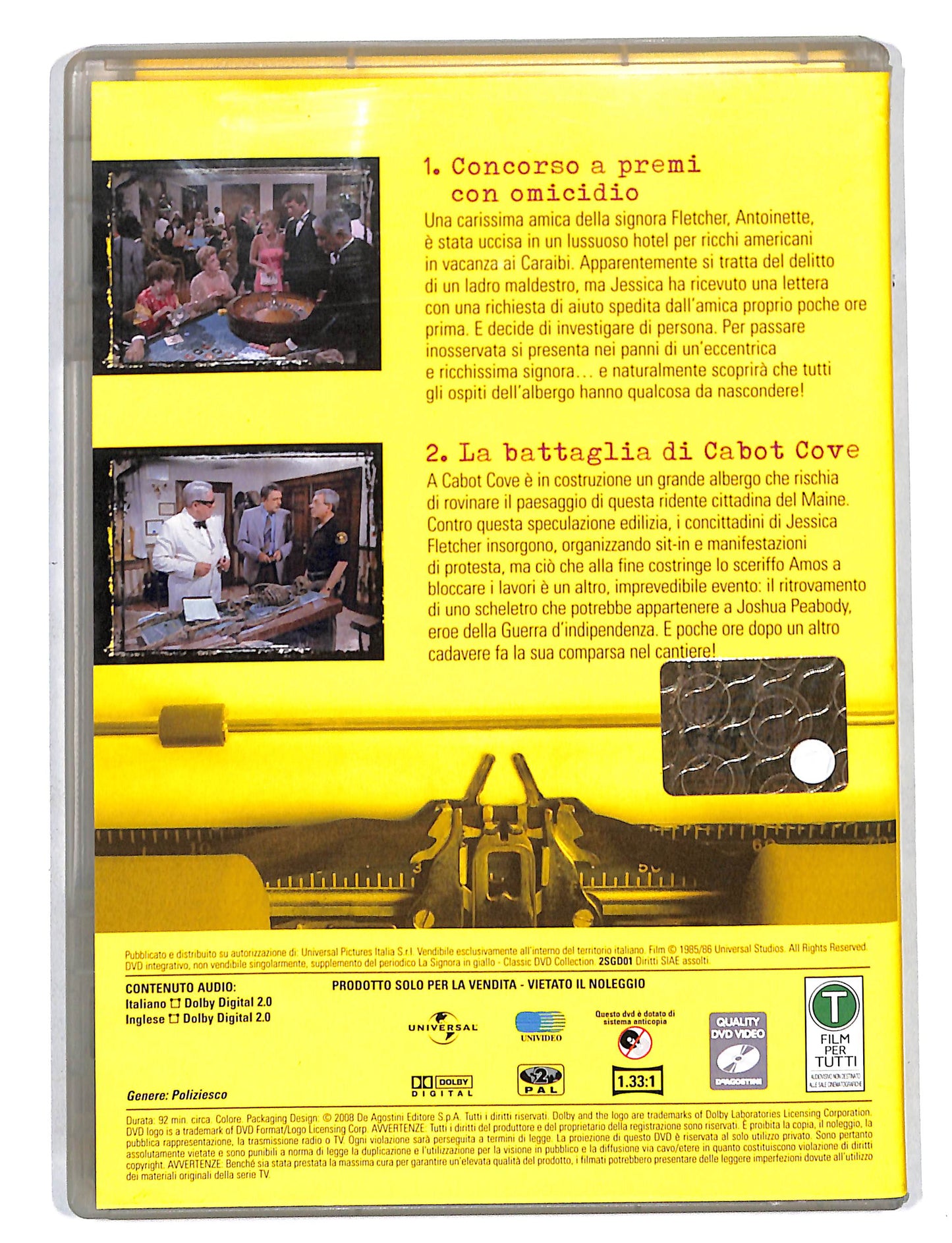 EBOND La Signora in Giallo stagione2 Episodi 1-2 EDITORIALE DVD DB673251