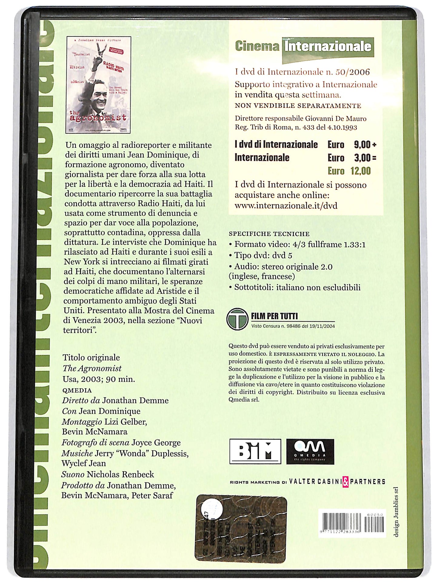EBOND The agronomist EDITORIALE DVD DB673417