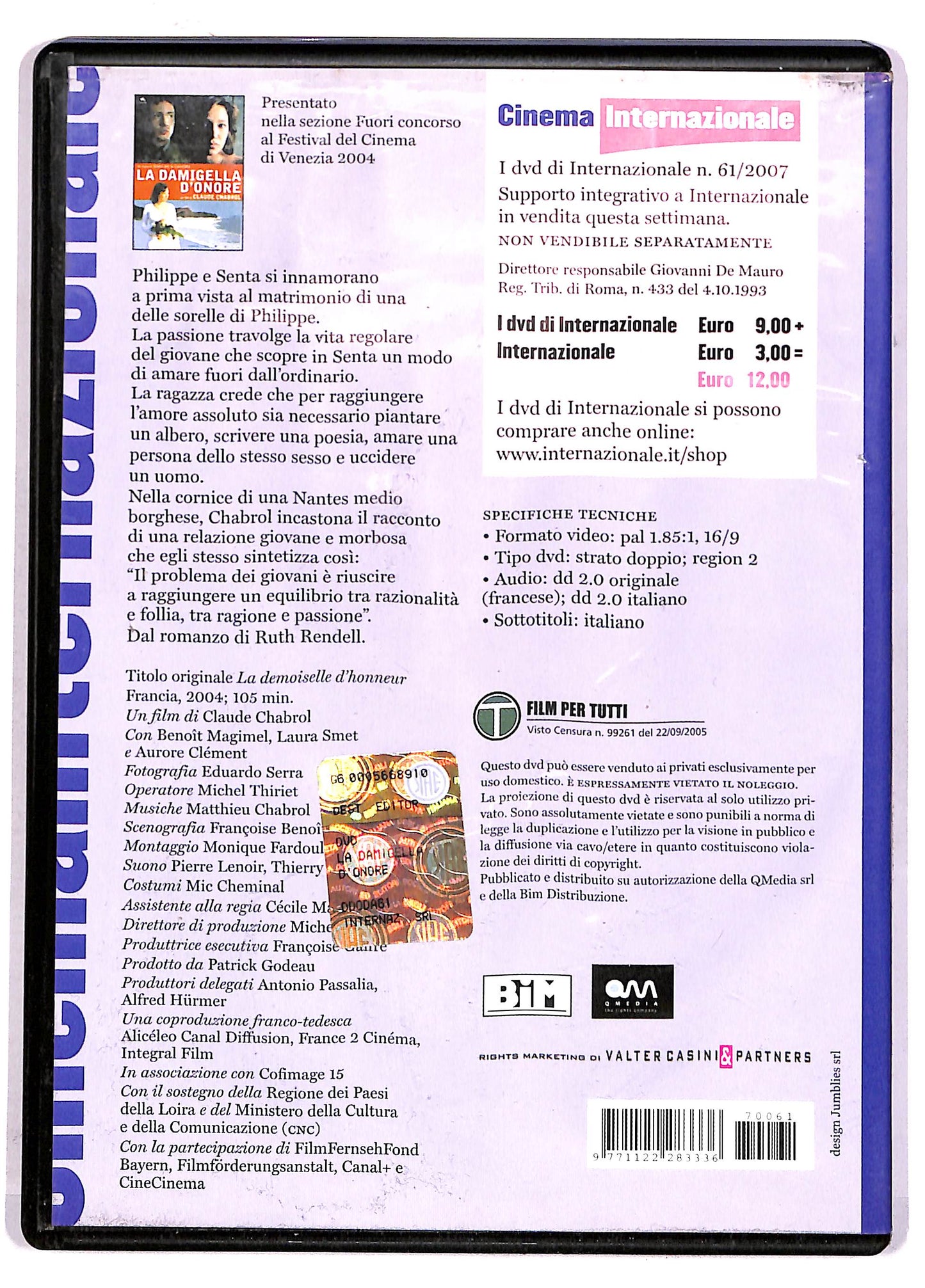 EBOND La damigella d'onore EDITORIALE DVD DB673602