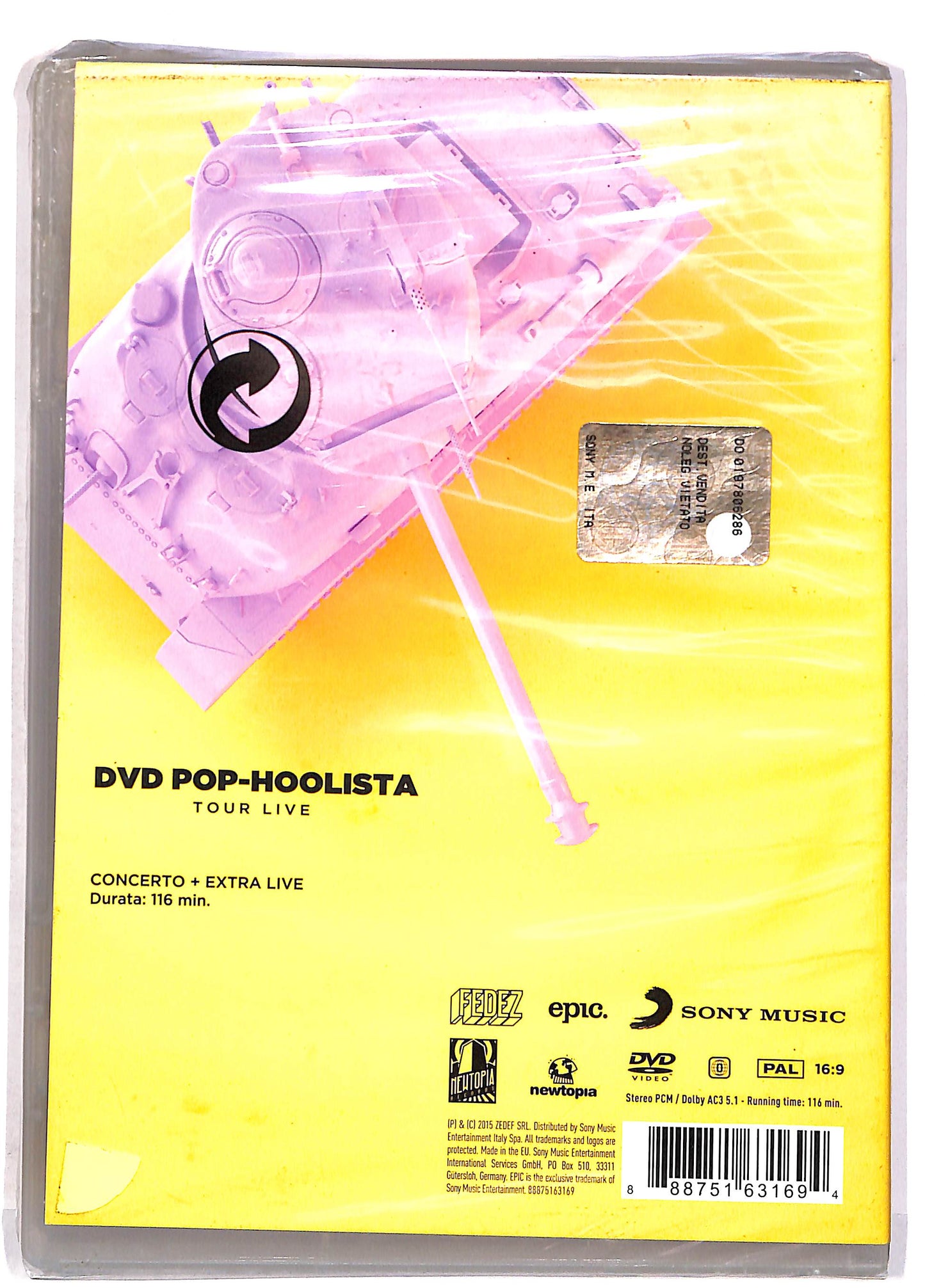 EBOND Pop Hoolista - tour live Fedez DVD DB673926