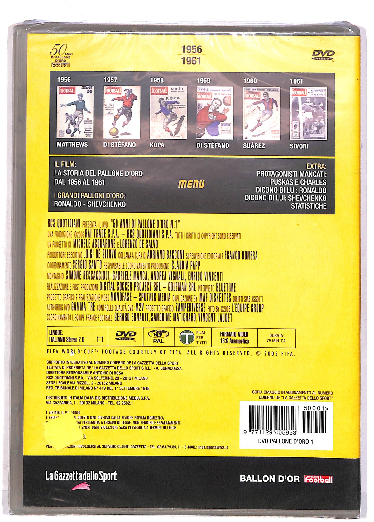 EBOND 50 Anni Di Pallone D'oro Ronaldo Shevchenko Editoriale DVD DB673934