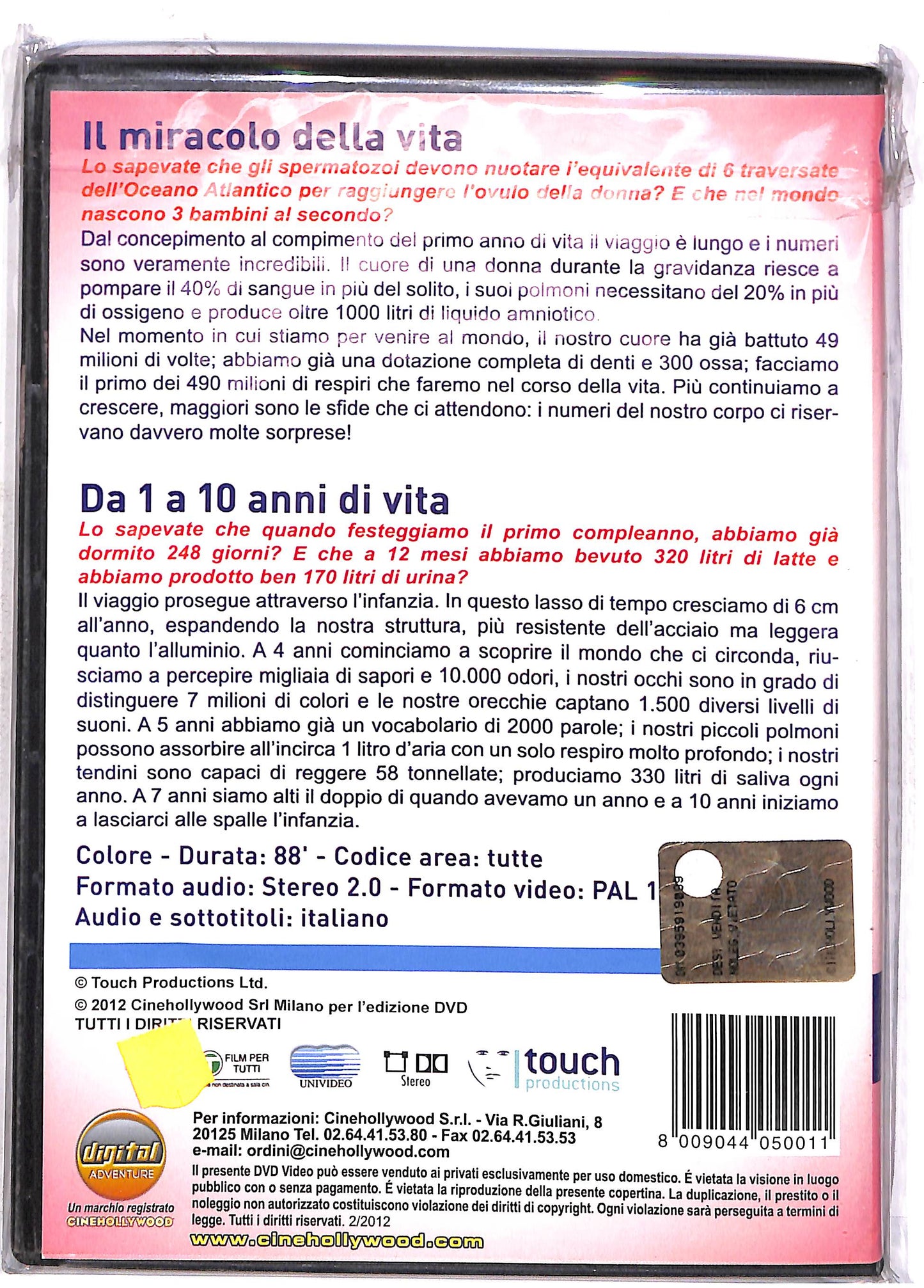 EBOND Il corpo umano in numeri tutti i numeri di una vita EDITORIALE DVD DB673948