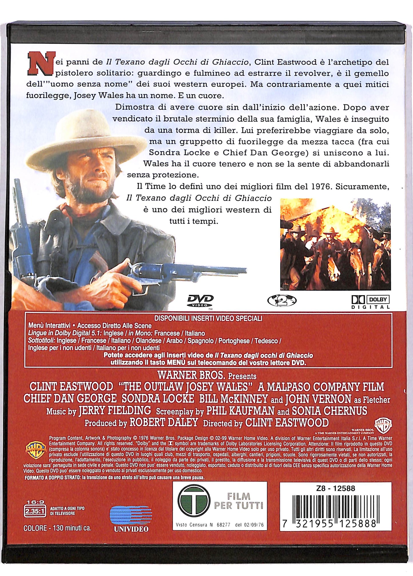 EBOND Il texano dagli occhi di ghiaccio SNAPPER DVD DB674103