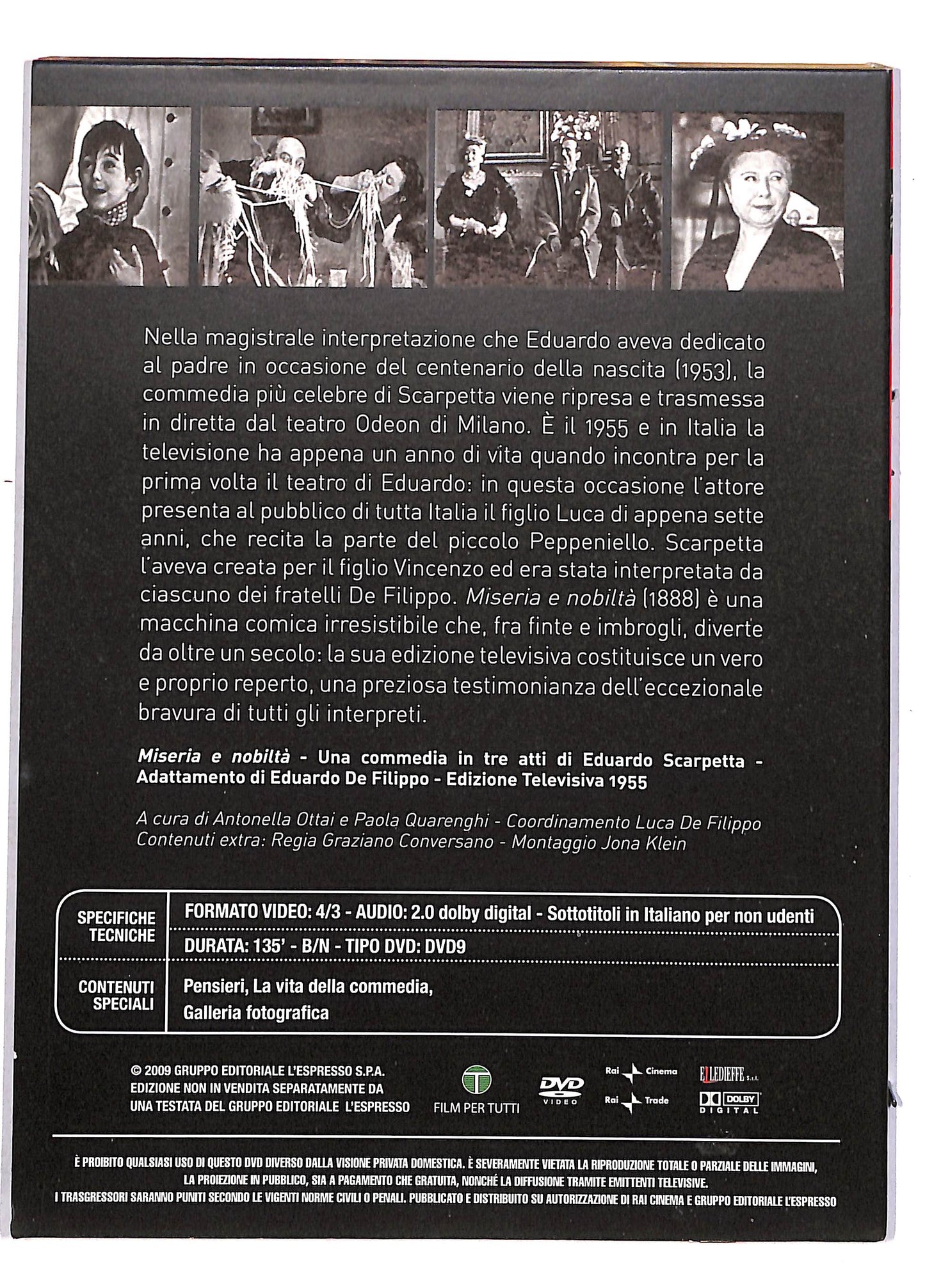 EBOND Miseria e Nobilta - Il Teatro di Eduardo DVD DB674119