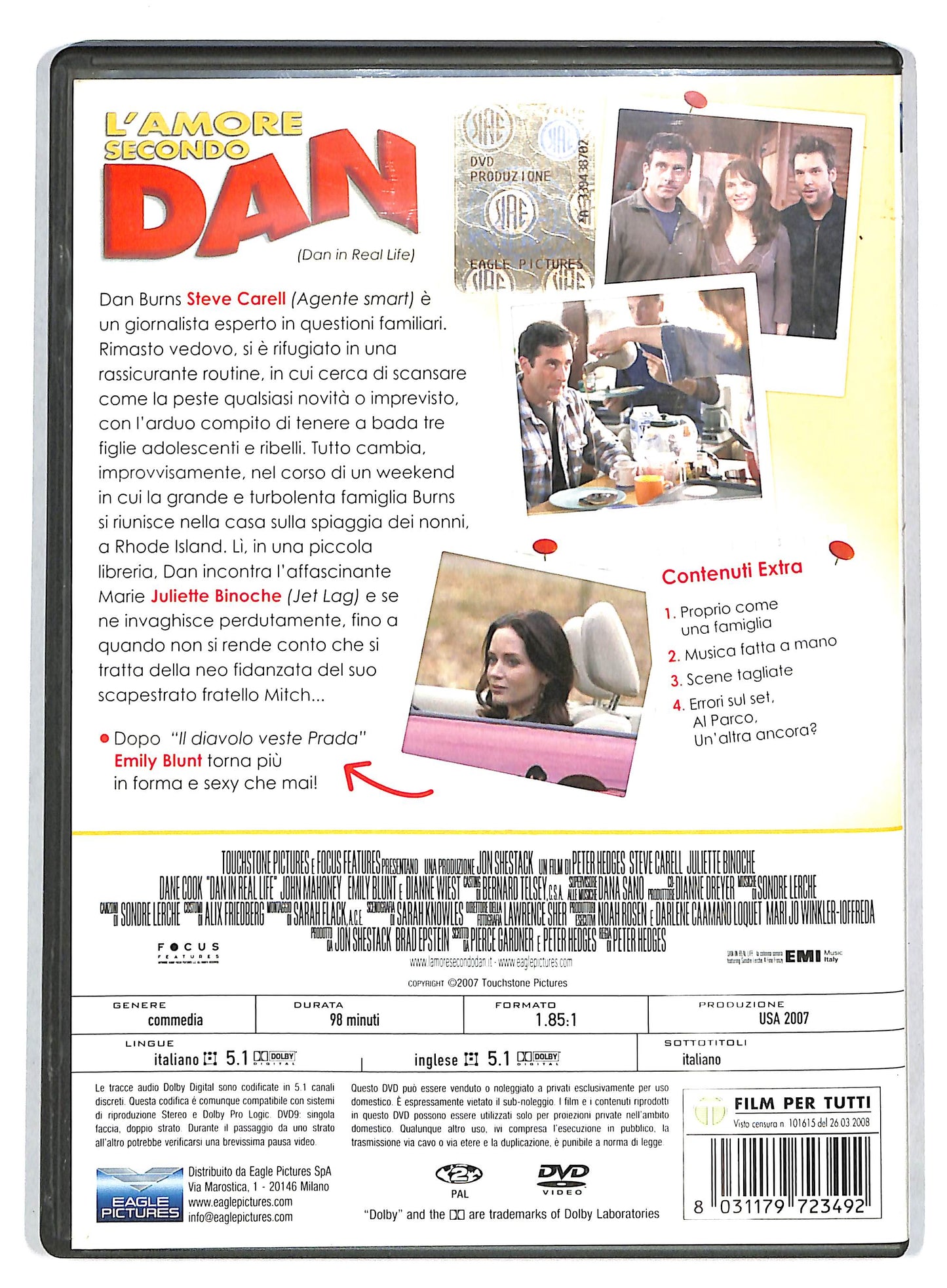 EBOND L'amore Secondo Dan NOLEGGIO DVD DB674329