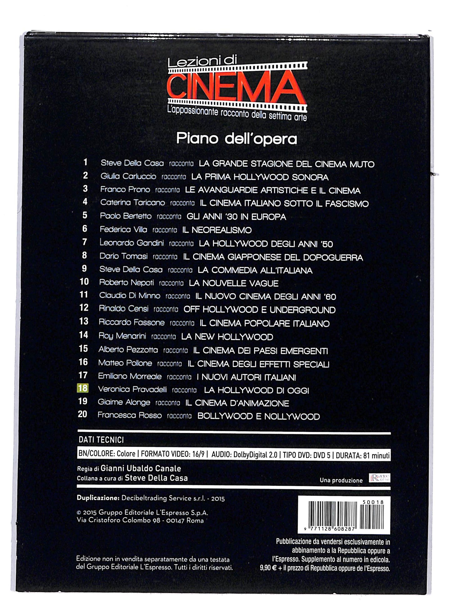 EBOND Lezioni di cinema vol 18 - La Hollywood di oggi DVD DB674486