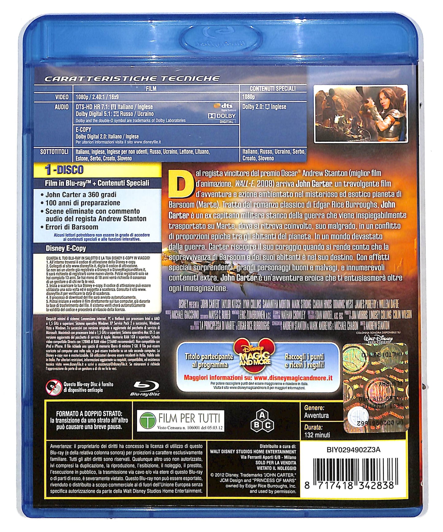 EBOND John carter BLURAY DB674608