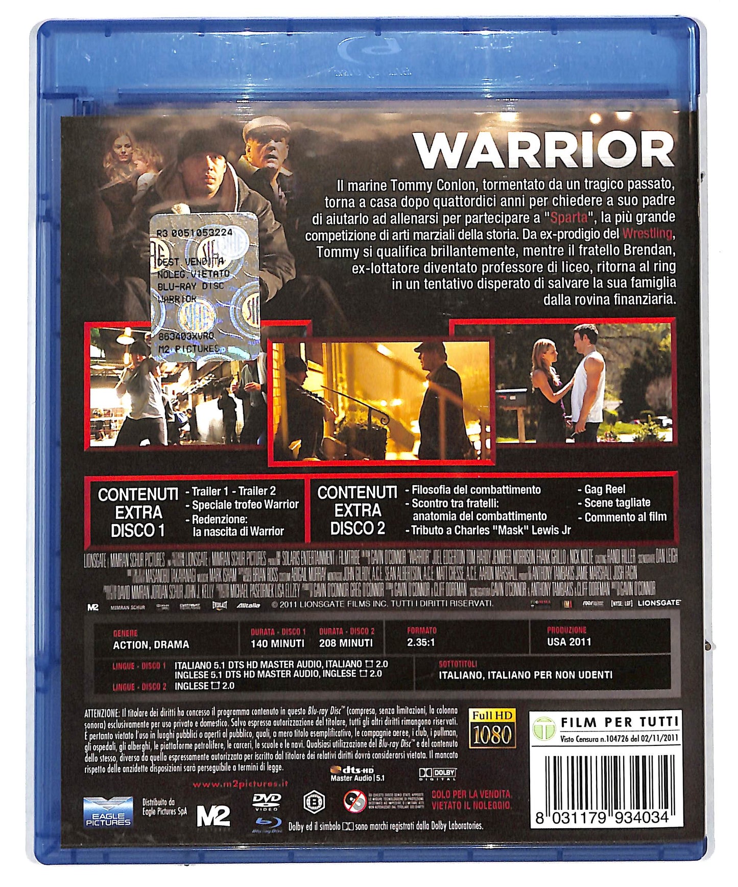 EBOND Warrior EDIZIONE SPECIALE DVD + BLURAY DB674625