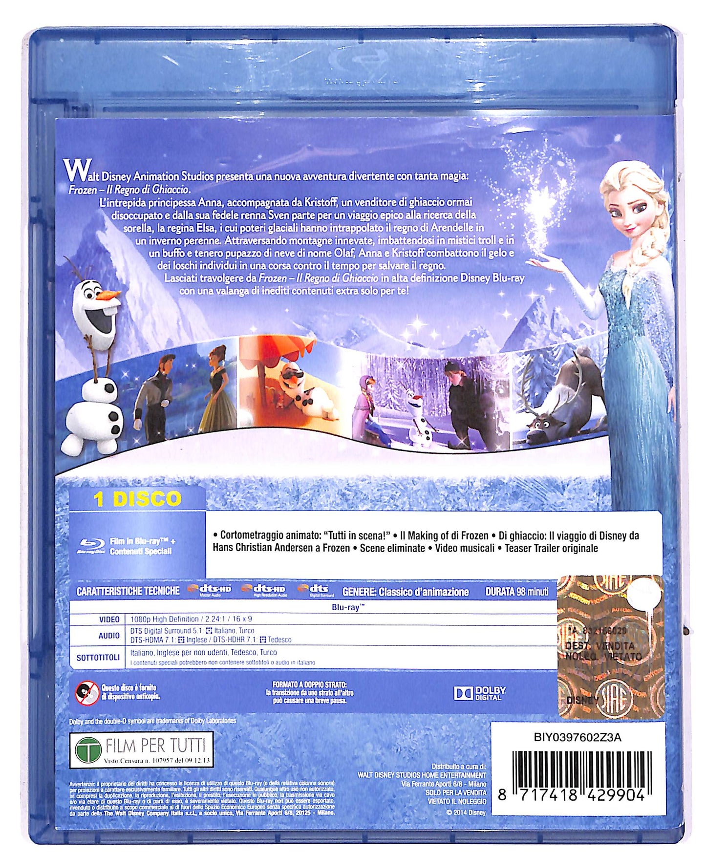 EBOND Frozen BLURAY BLURAY DB674813