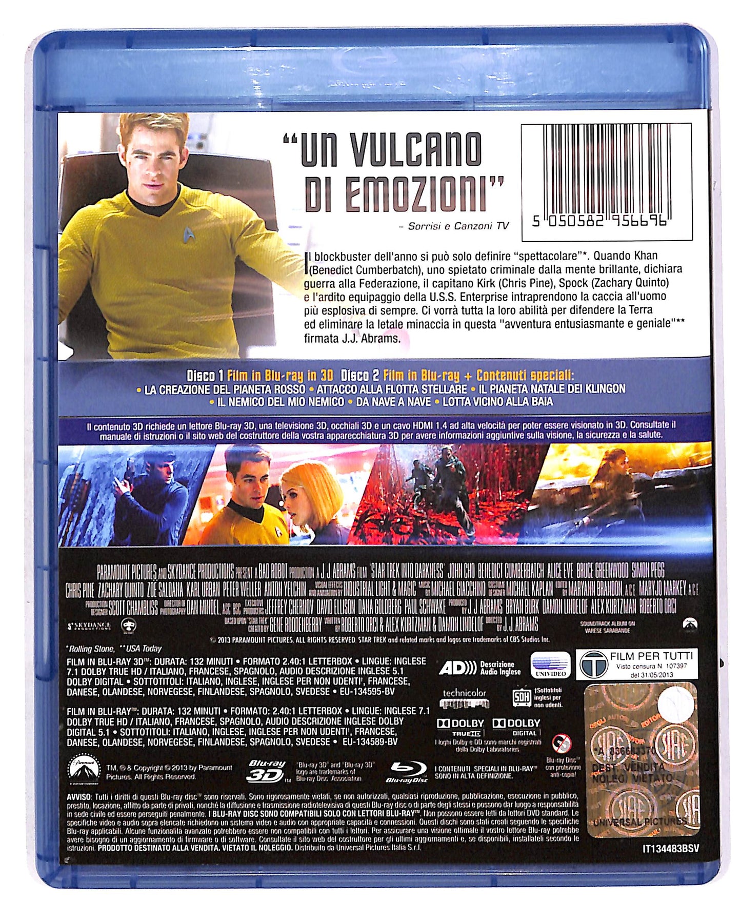 EBOND Into Darkness Star Trek BLURAY 3d + BLURAY DB674834