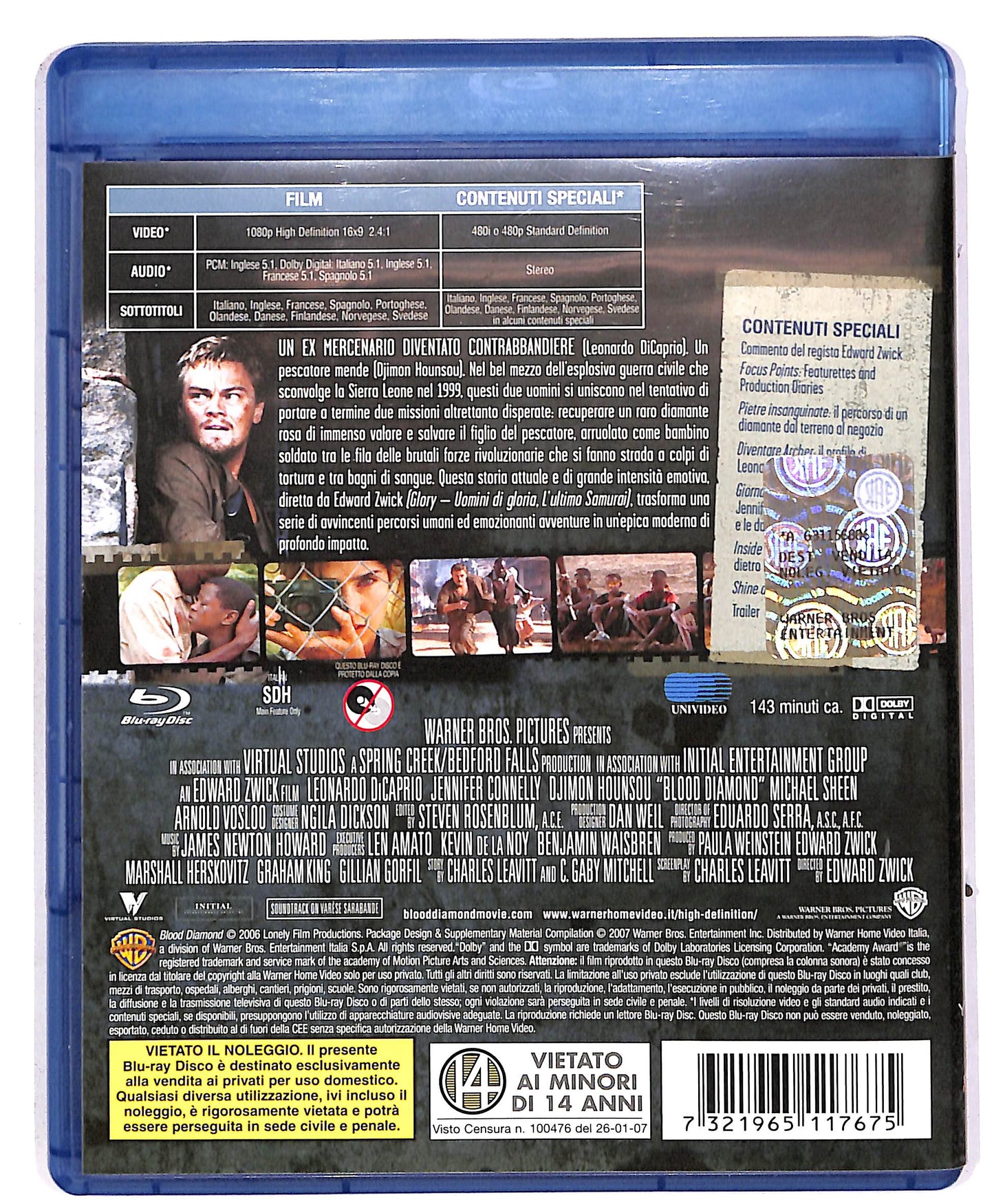 EBOND Blood Diamond - Diamanti di sangue BLURAY BLURAY DB674841