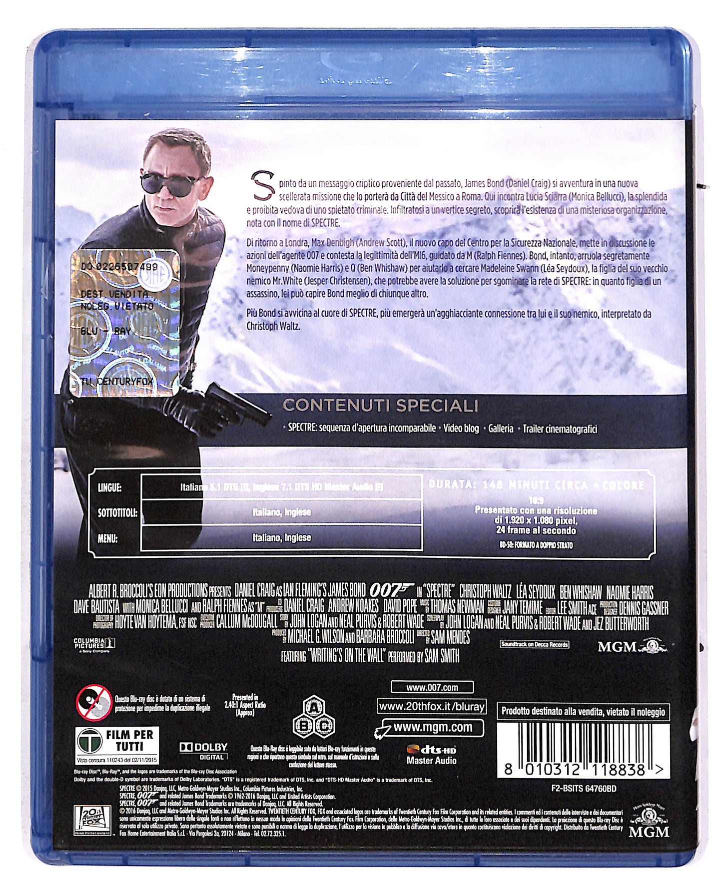 EBOND Spectre (film) BLURAY BLURAY BLURAY DB674849