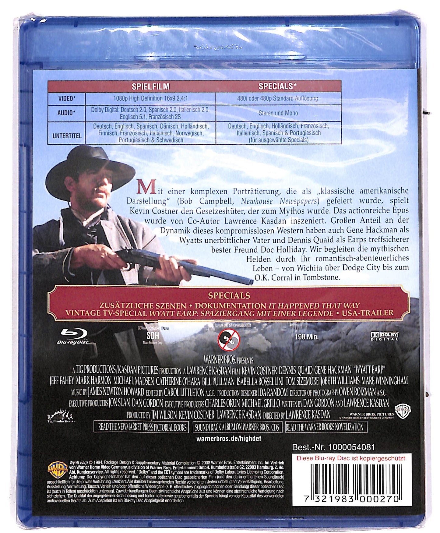 EBOND Wyatt Earp - BLURAY DB674856