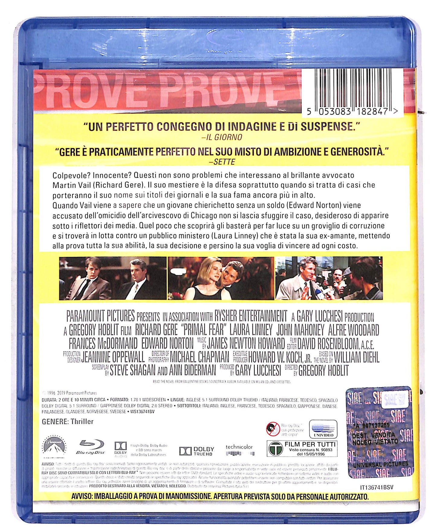 EBOND Schegge di paura BLURAY BLURAY DB674875