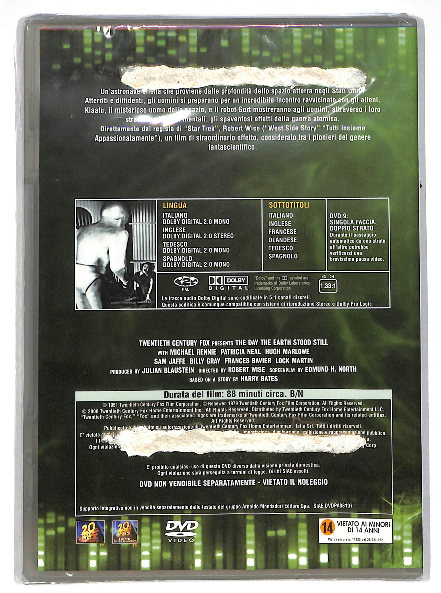 EBOND Ultimatum alla Terra EDITORIALE DVD DB675102