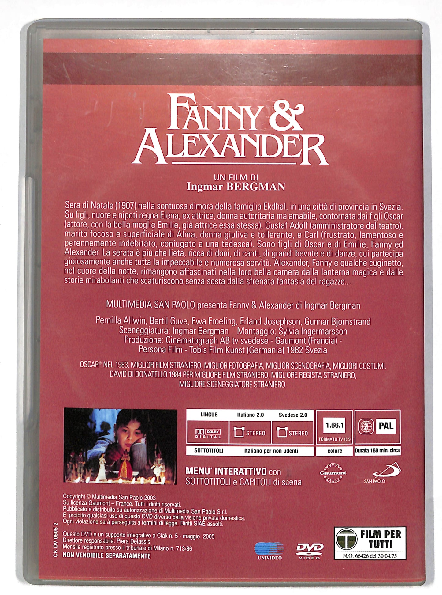 EBOND Fanny e Alexander EDITORIALE DVD DB675136