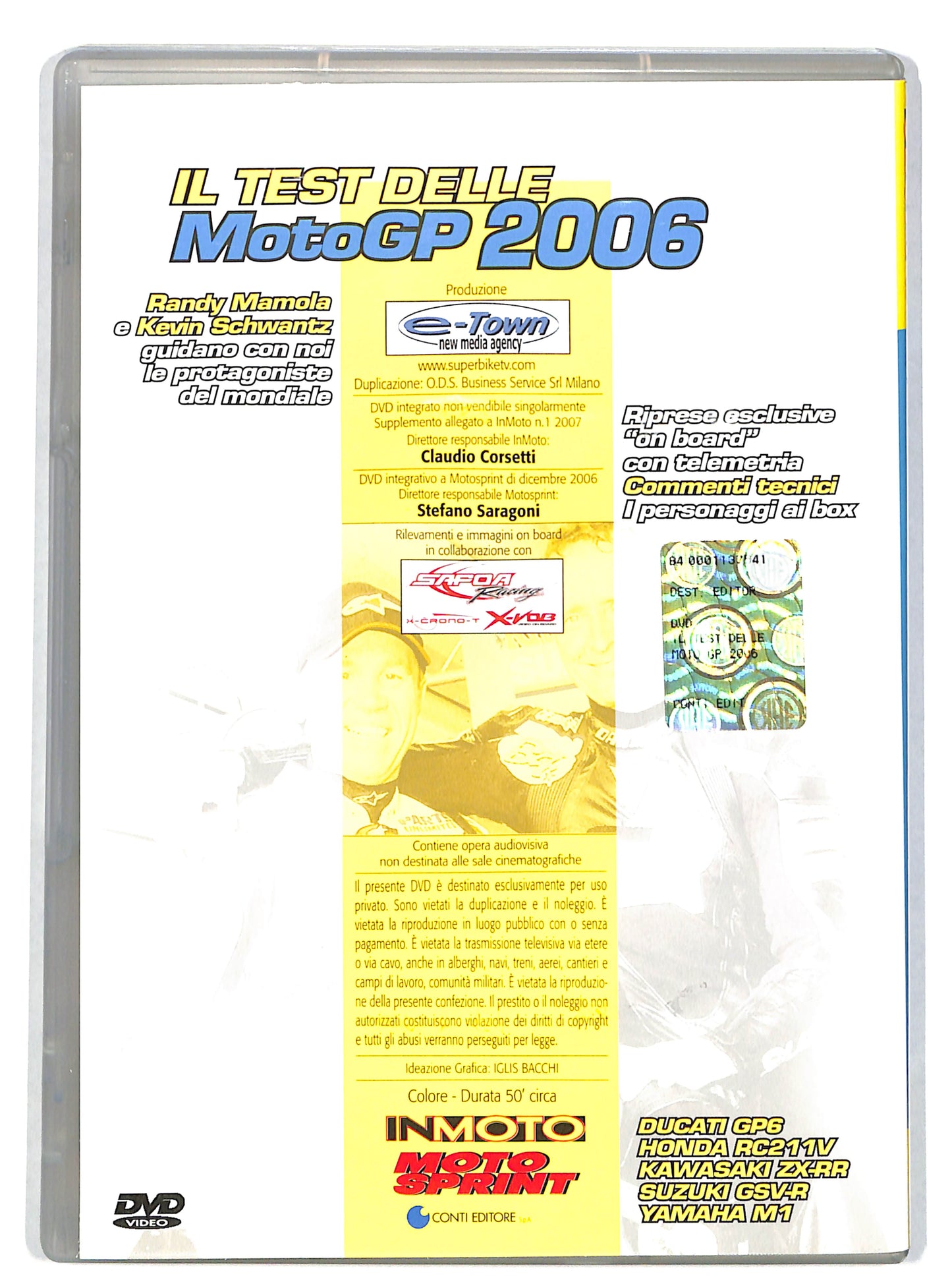 EBOND Il test delle motoGP 2006 EDITORIALE DVD DB675146