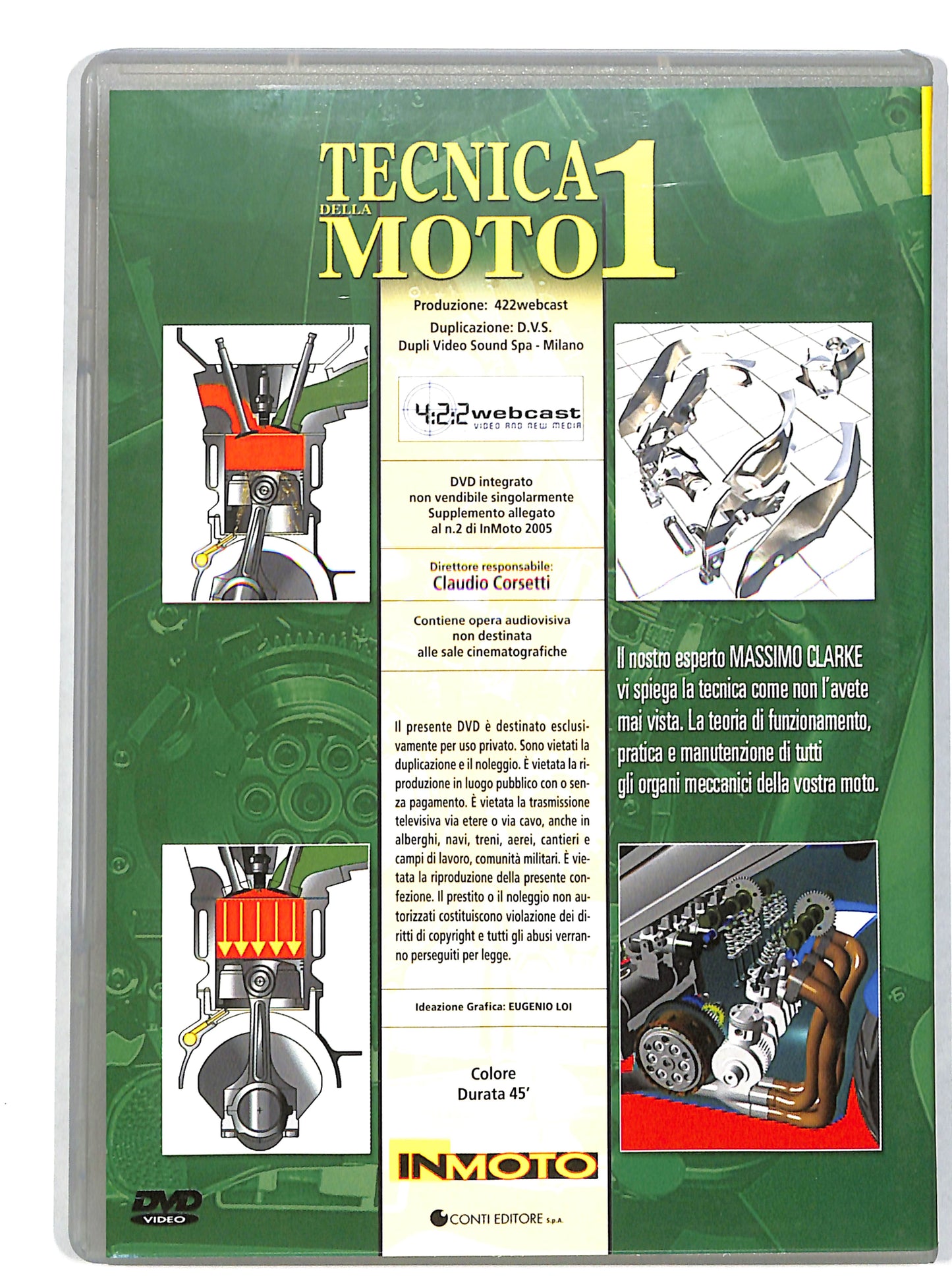 EBOND Tecnica della moto vol 1 EDITORIALE DVD DB675147