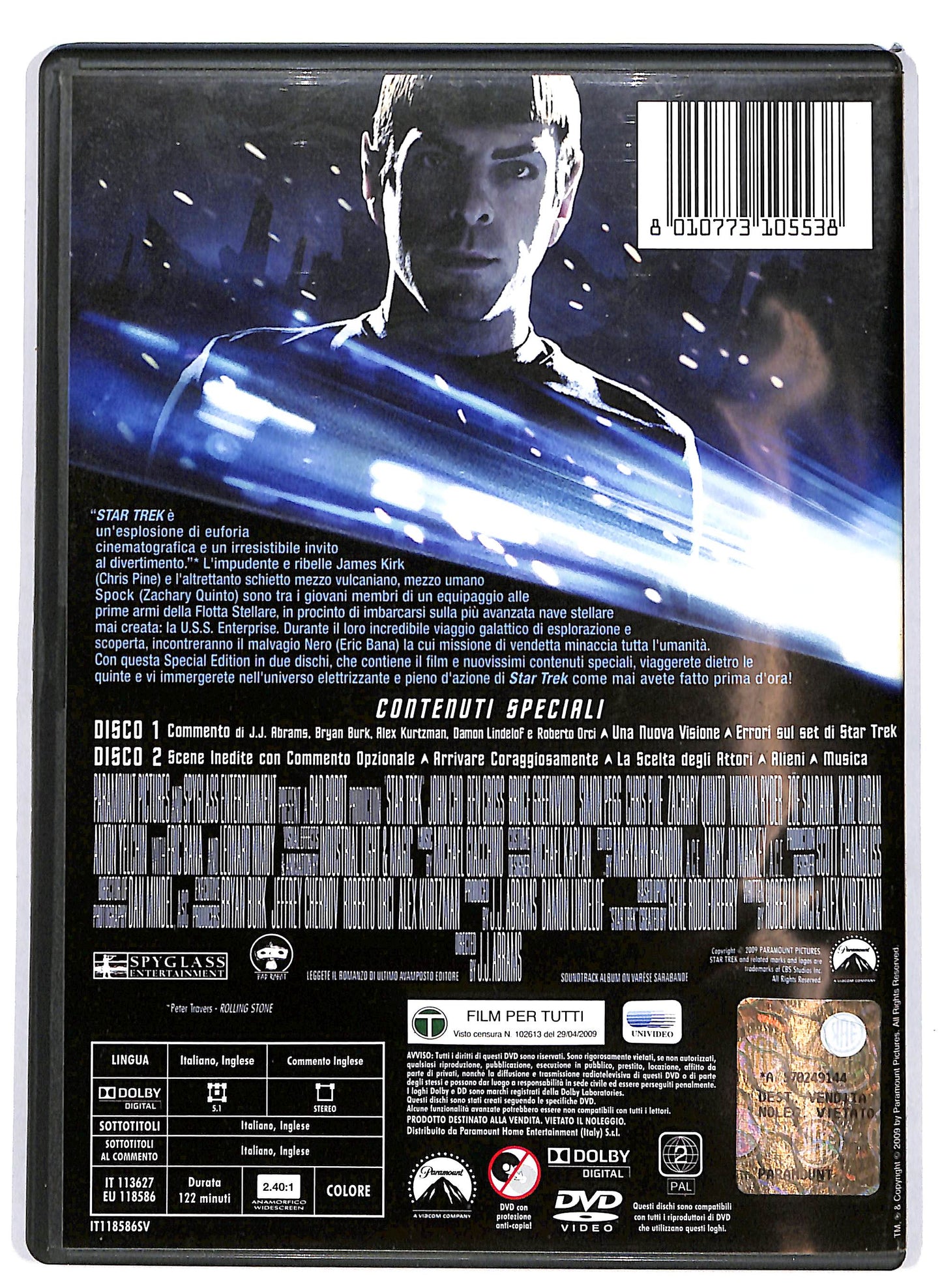 EBOND Star Trek EDIZIONE SPECIALE 2 dischi DVD DB675848