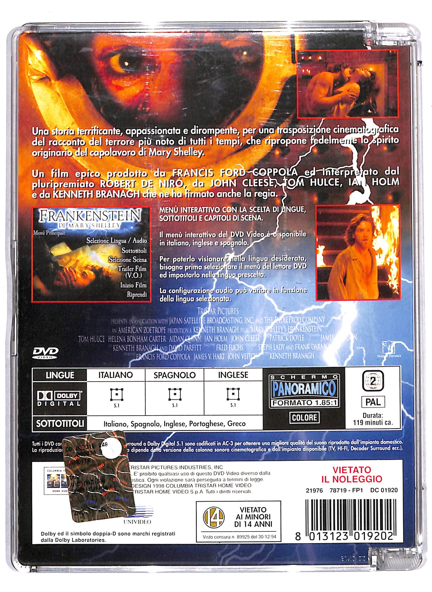 EBOND Frankenstein di Mary Shelley SJB DVD DB675854