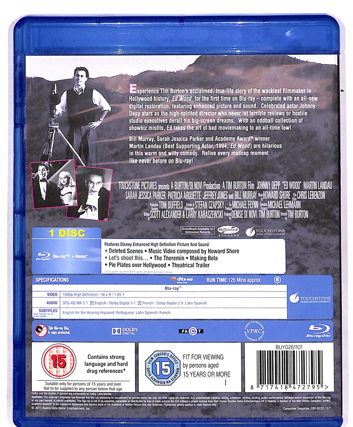 EBOND Ed Wood Lingua UK BLURAY DB675913