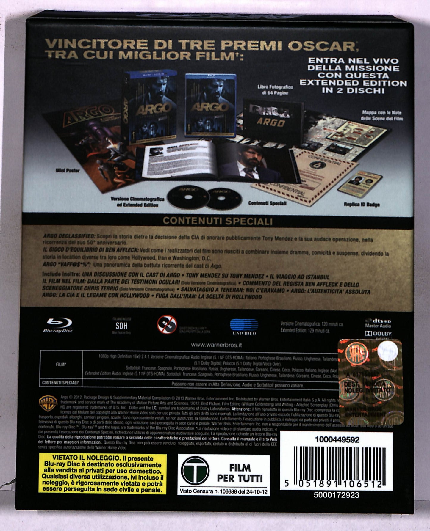 EBOND Argo Extended Edition BLURAY BLURAY DB675936
