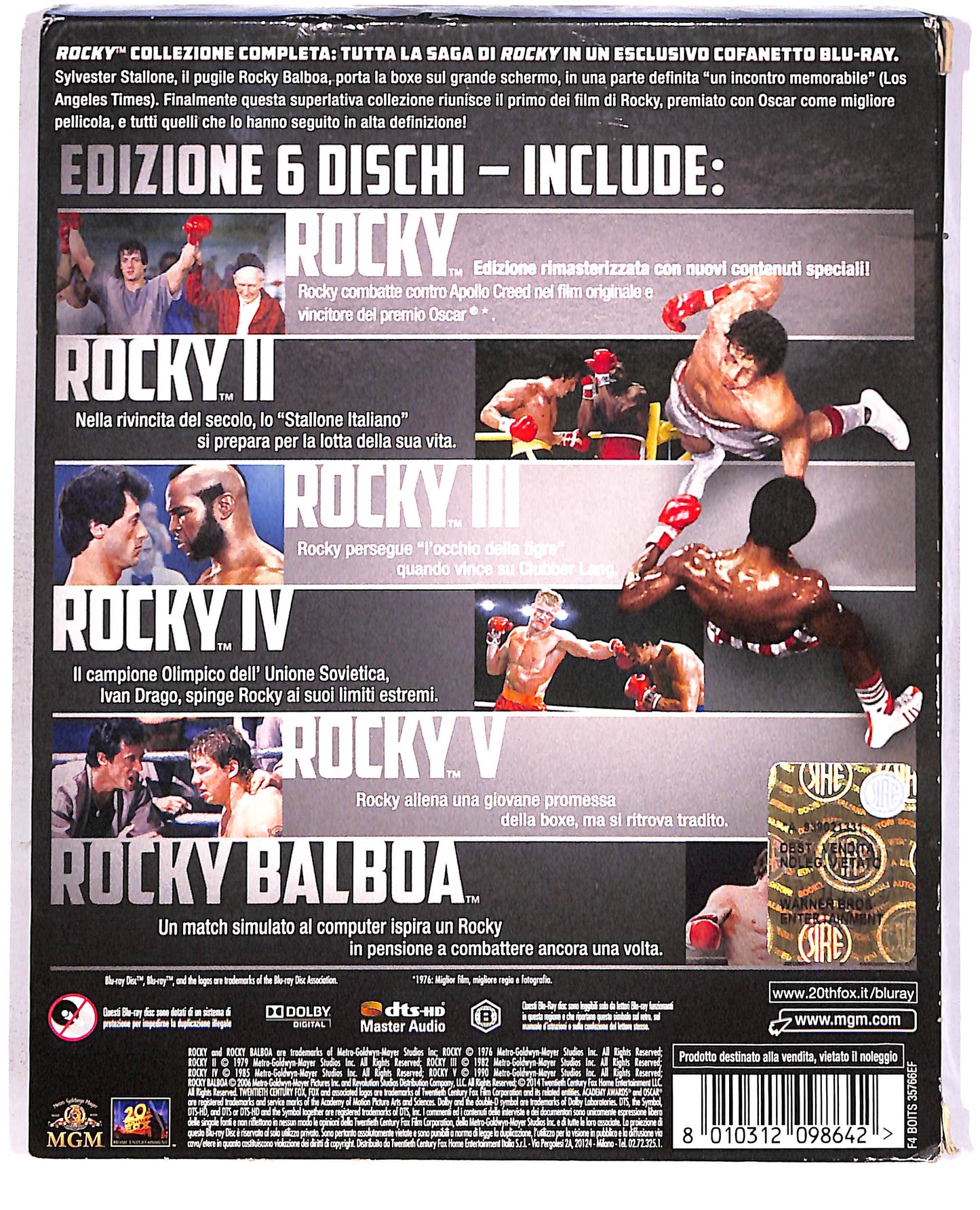 EBOND Rocky Collezione Completa BLURAY BLURAY DB675945