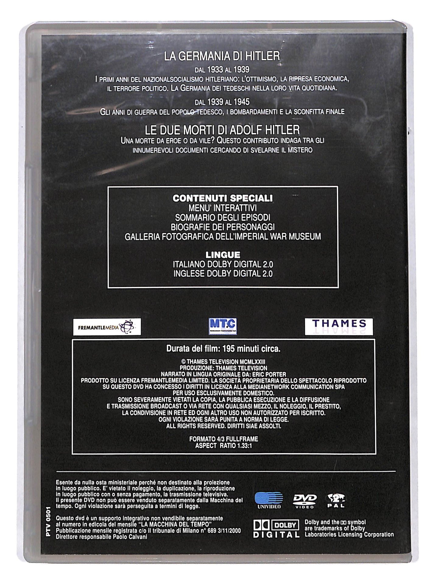 EBOND Adolf Hitler ascesa e caduta di un dittatore EDITORIALE DVD DB676203