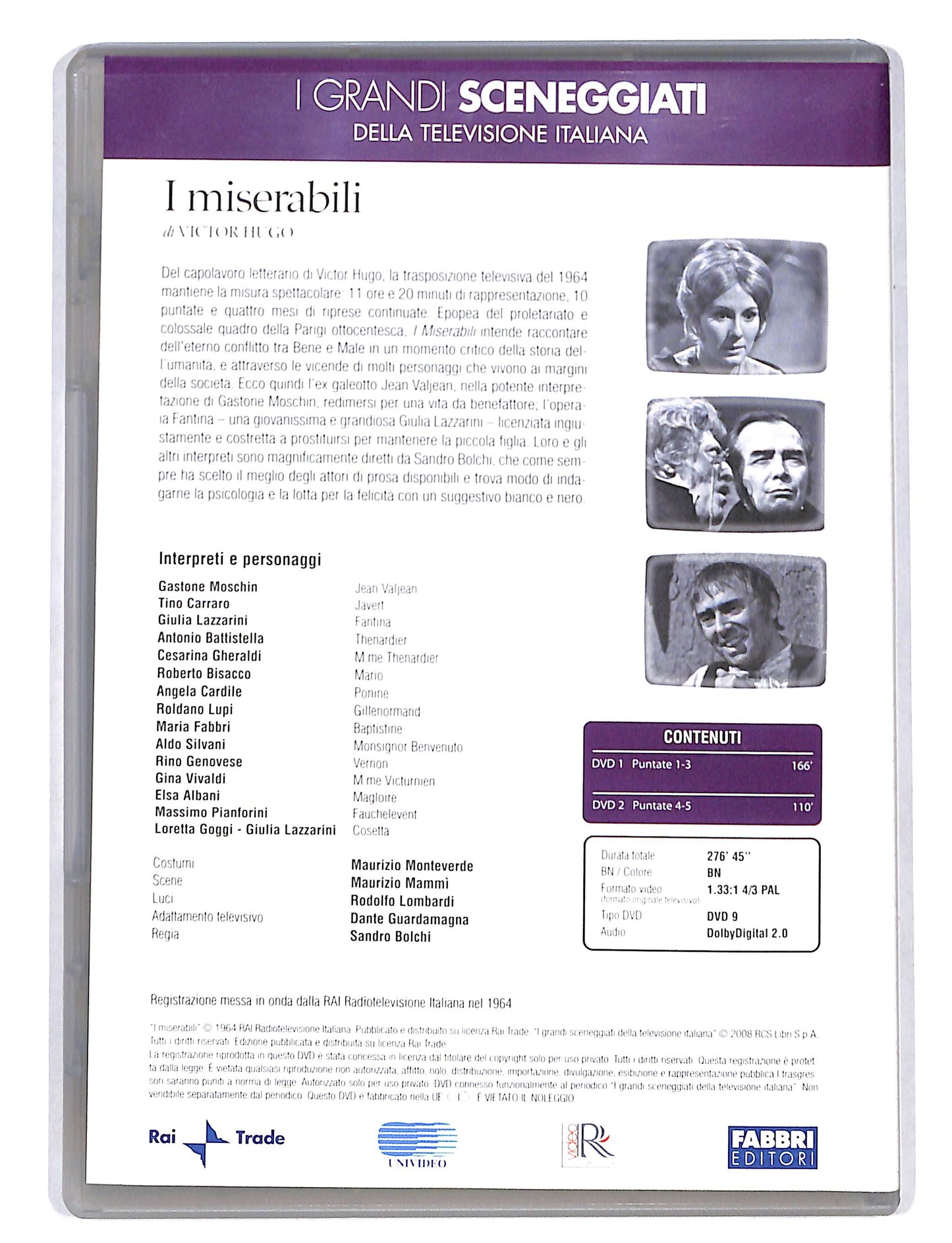 EBOND I Grandi Sceneggiati - I miserabili puntate 1-5 DVD DB676726