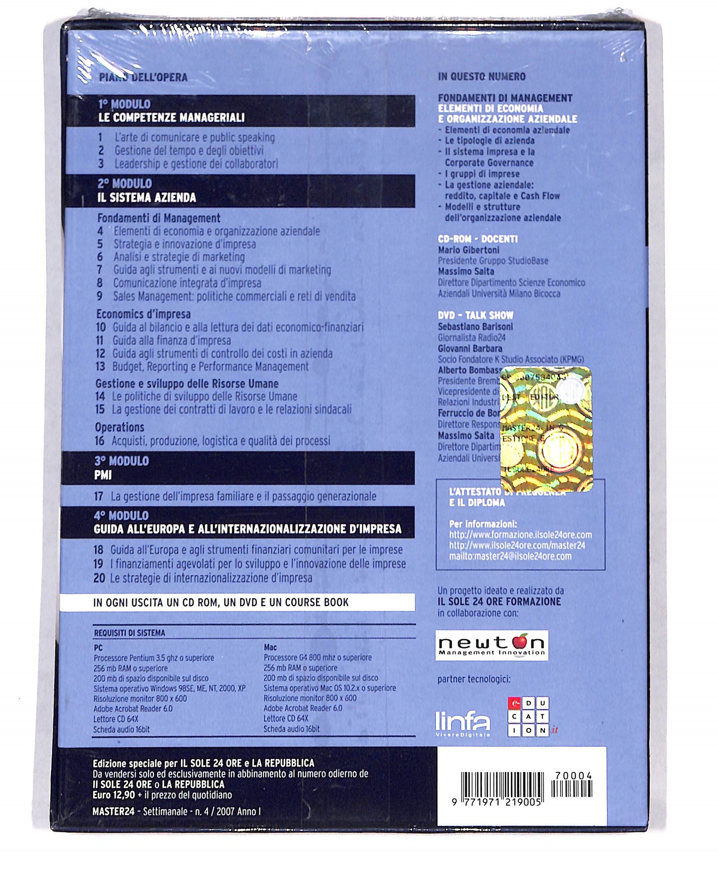 EBOND Master 24 elementi di economia e organizzazione aziendale DVD DB676807