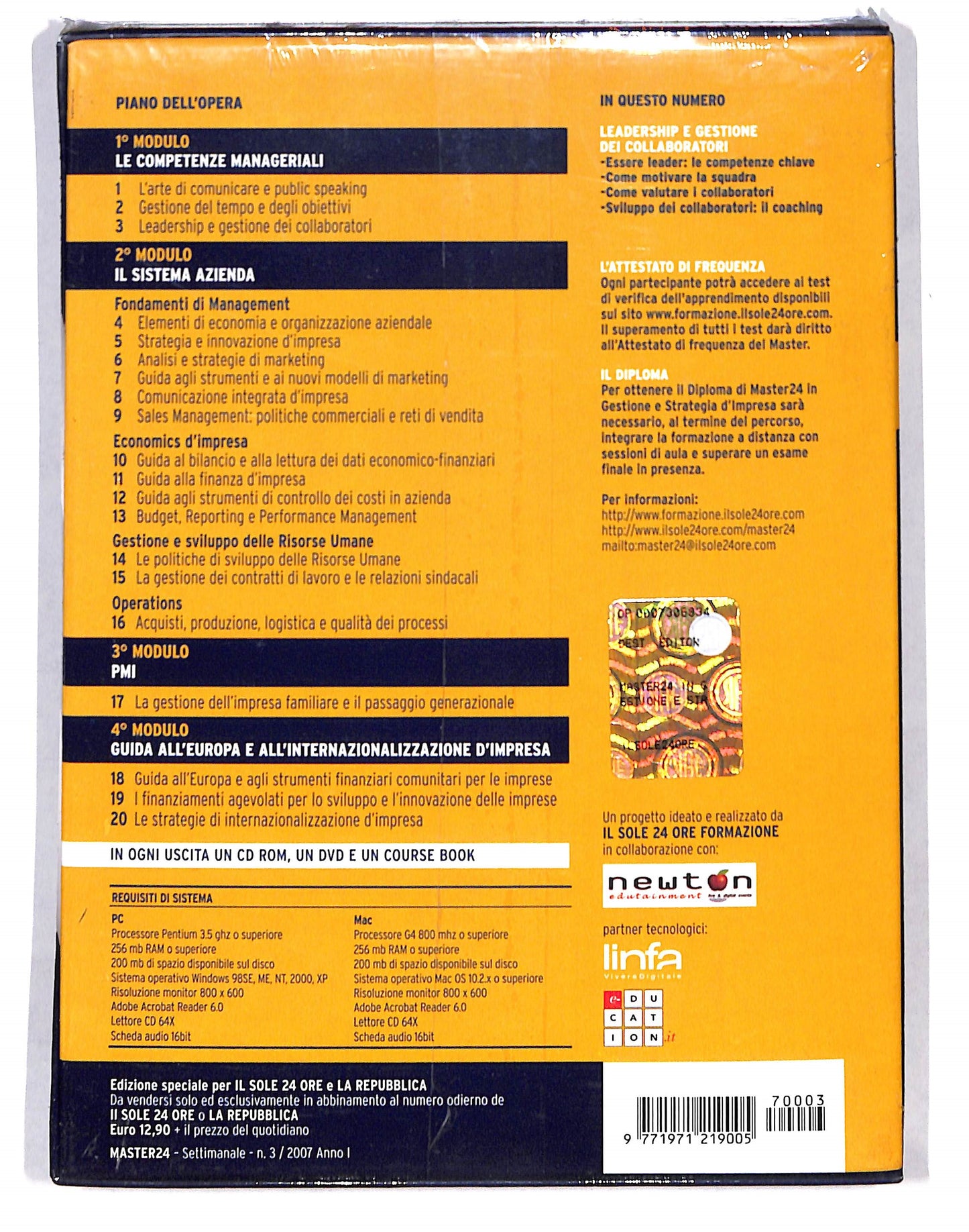 EBOND Master 24 Leadership e gestione dei collaboratori DVD DB676809