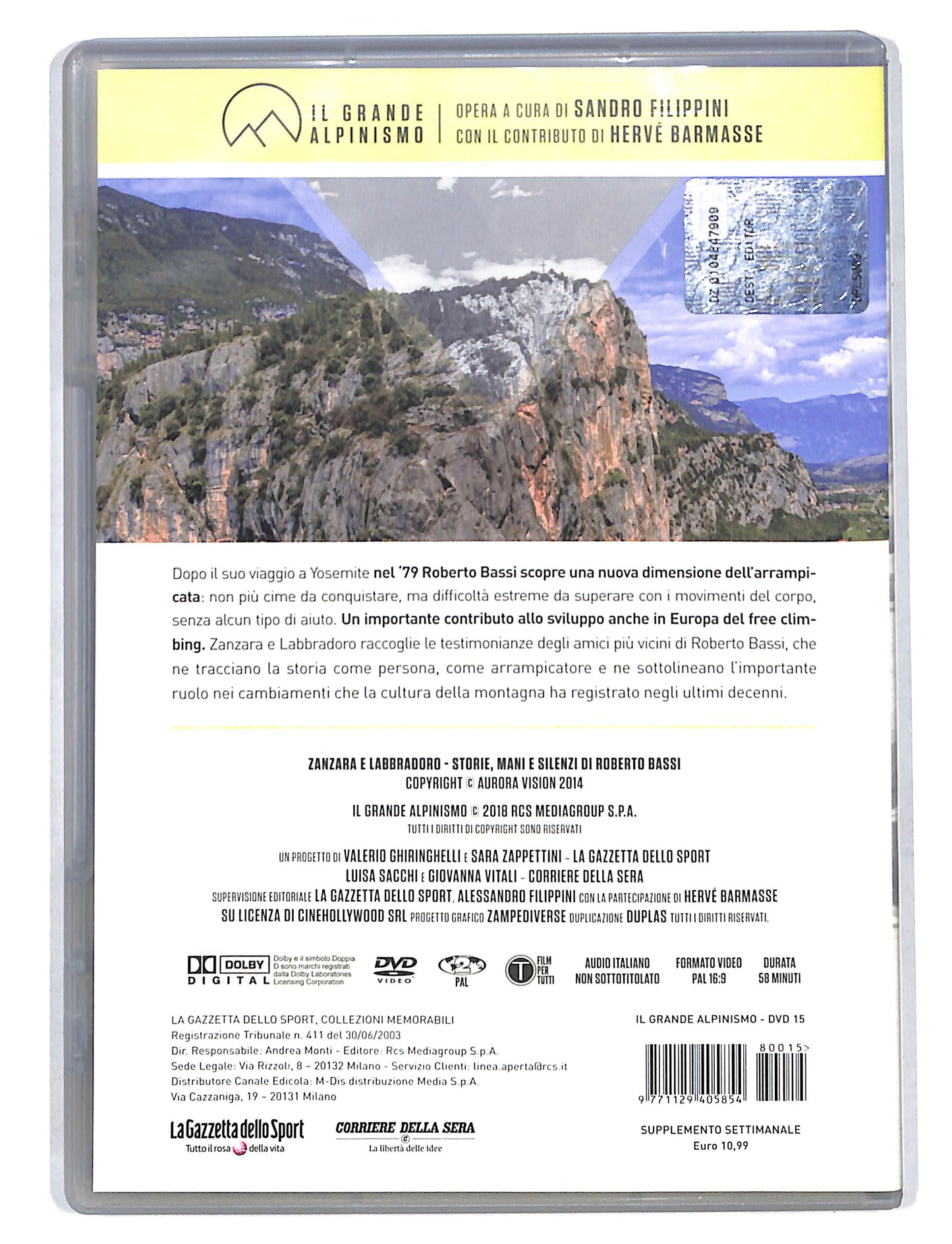 EBOND Il Grande Alpinismo vol.15 Zanzara e Labbradoro DVD DB676819