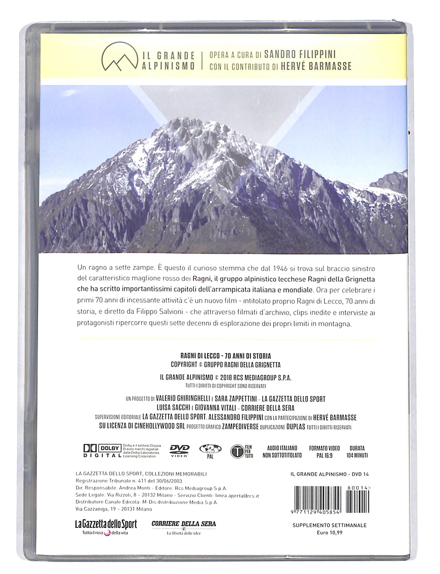 EBOND Il Grande Alpinismo vol.14 Ragni di Lecco DVD DB676820