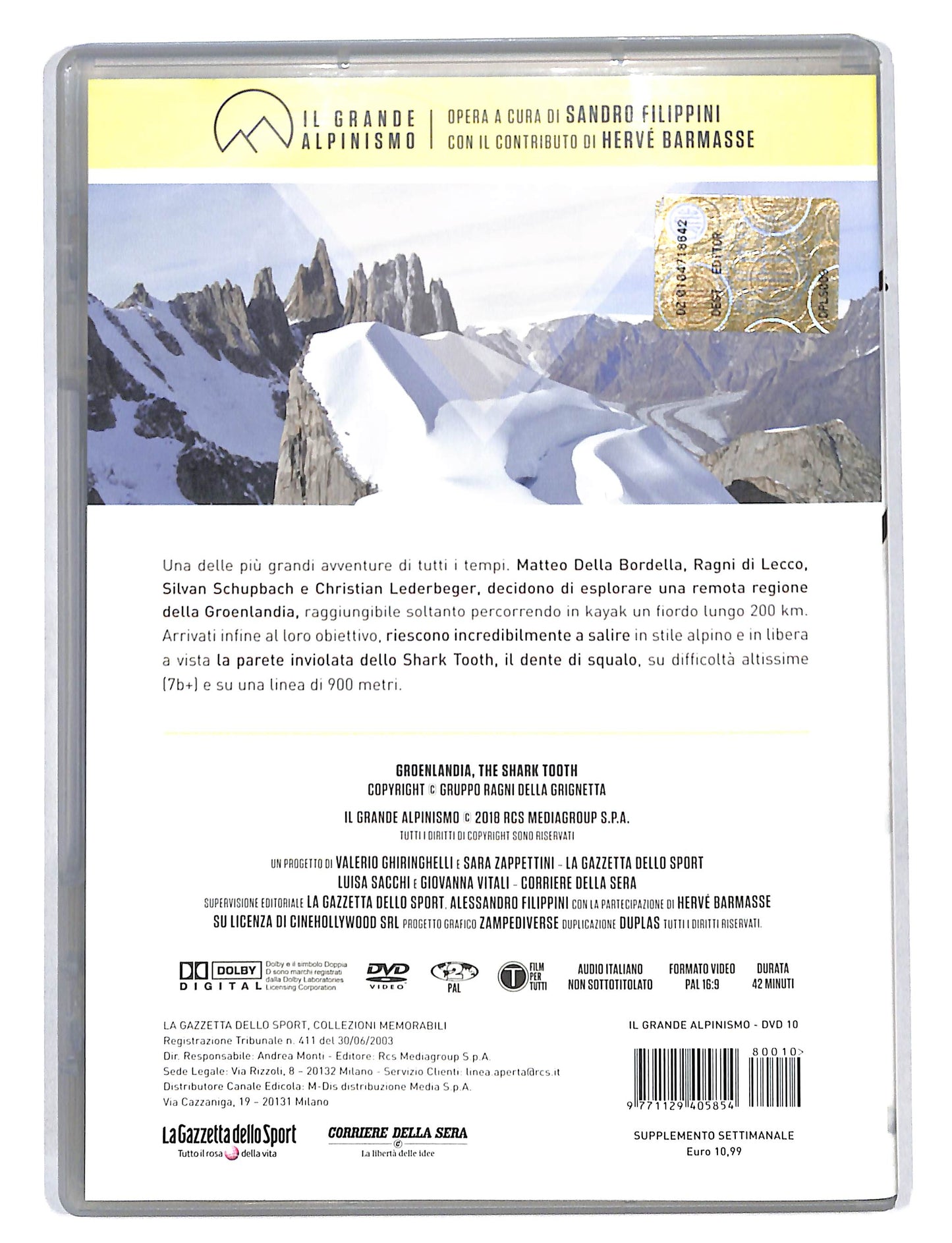 EBOND Il Grande Alpinismo vol.10 Groenlandia the shark tooth DVD DB676824