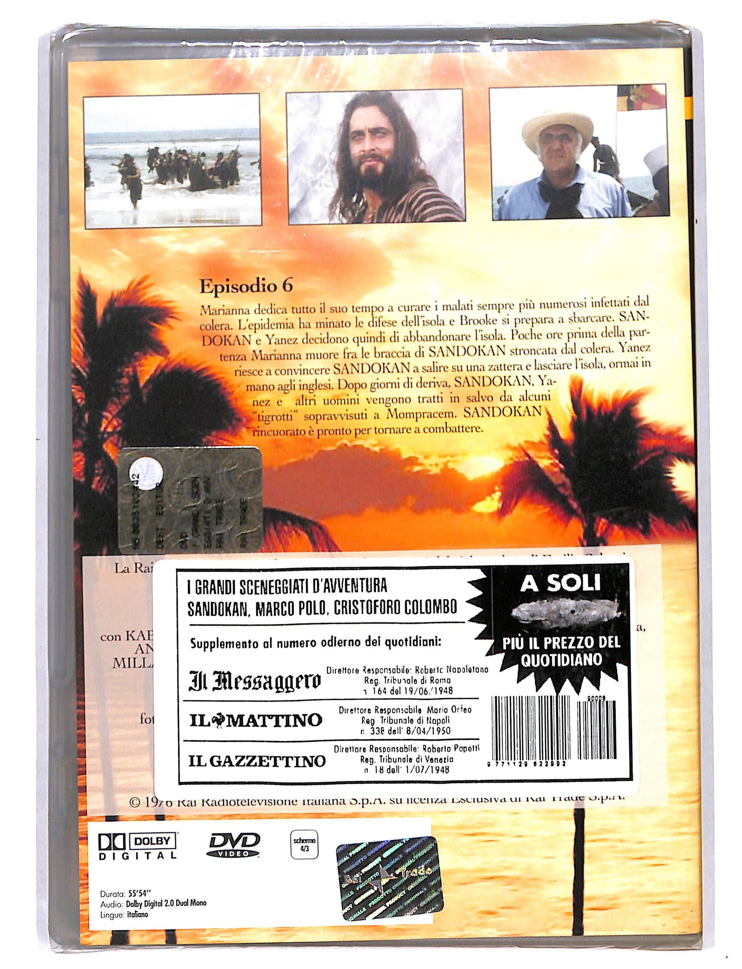 EBOND I Grandi sceneggiati d'avventura -Sandokan eps 6 DVD DB676839