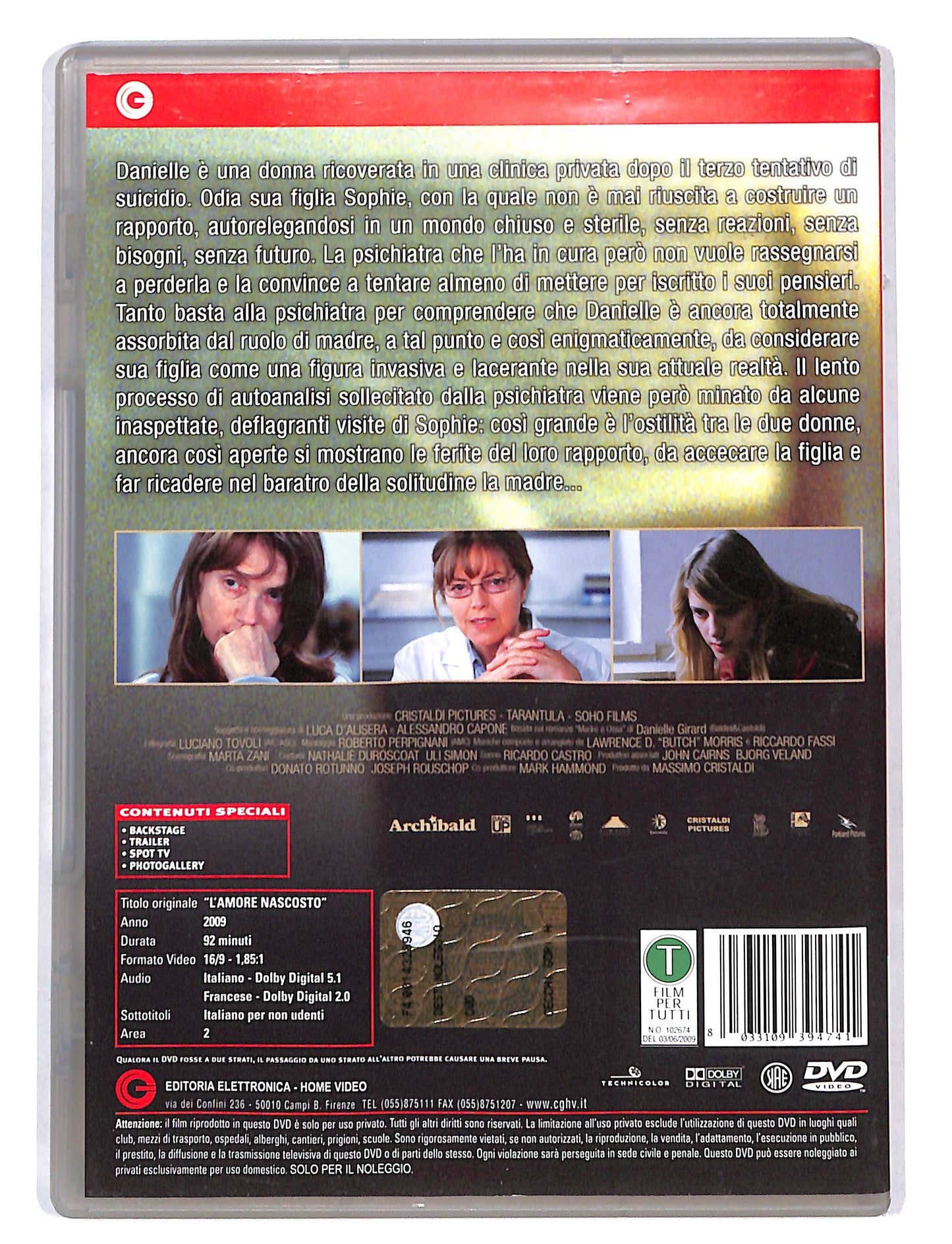 EBOND L'amore nascosto NOLEGGIO DVD DB677208