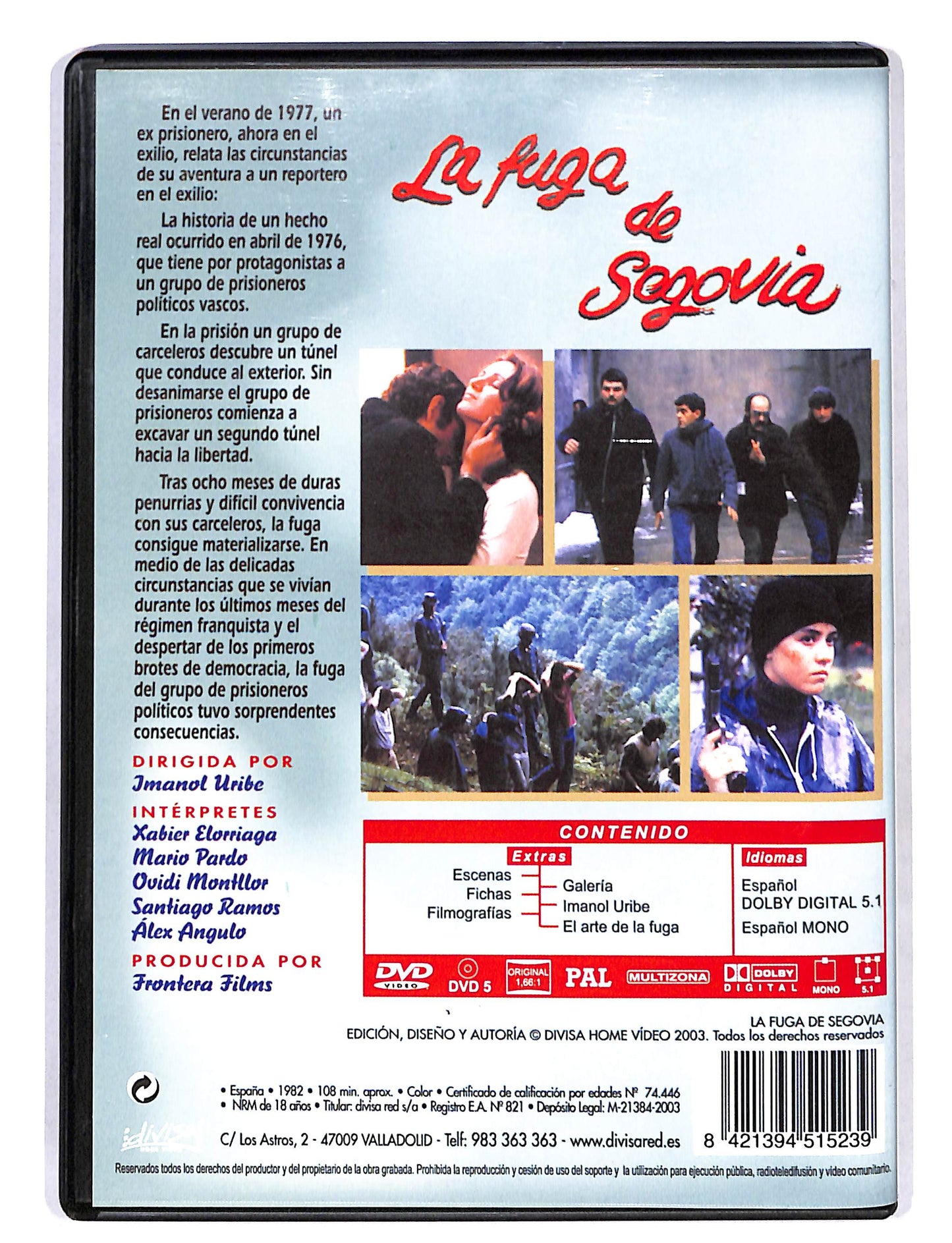 EBOND La Fuga di Segovia Edizione Spagnola DVD DB677255