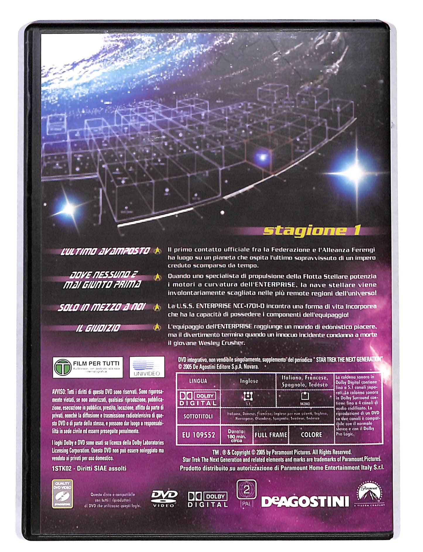 EBOND StarTrek the next Generation stagione 1 vol 2 EDITORIALE DVD DB677263