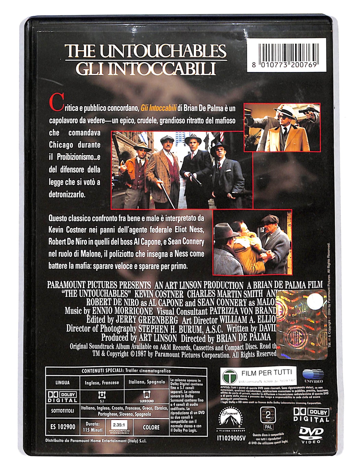 EBOND the untochables - gli intoccabili DVD DB677320