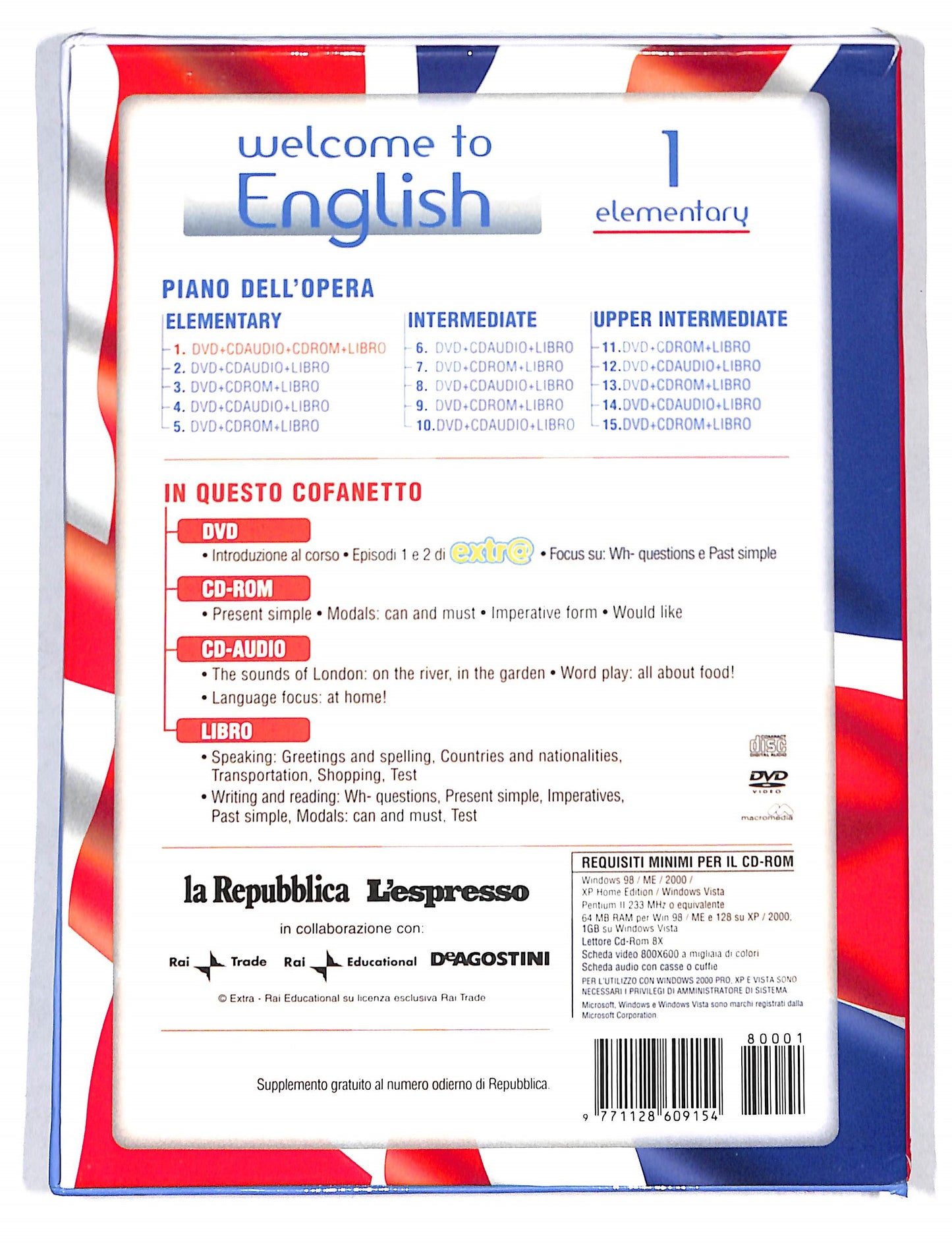 EBOND Welcome to English 1 elementary EDITORIALE DVD DB677363