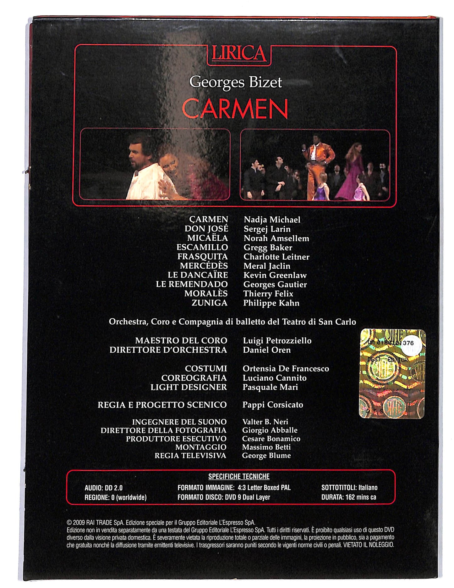 EBOND Carmen DIGIPACK DVD DB678105