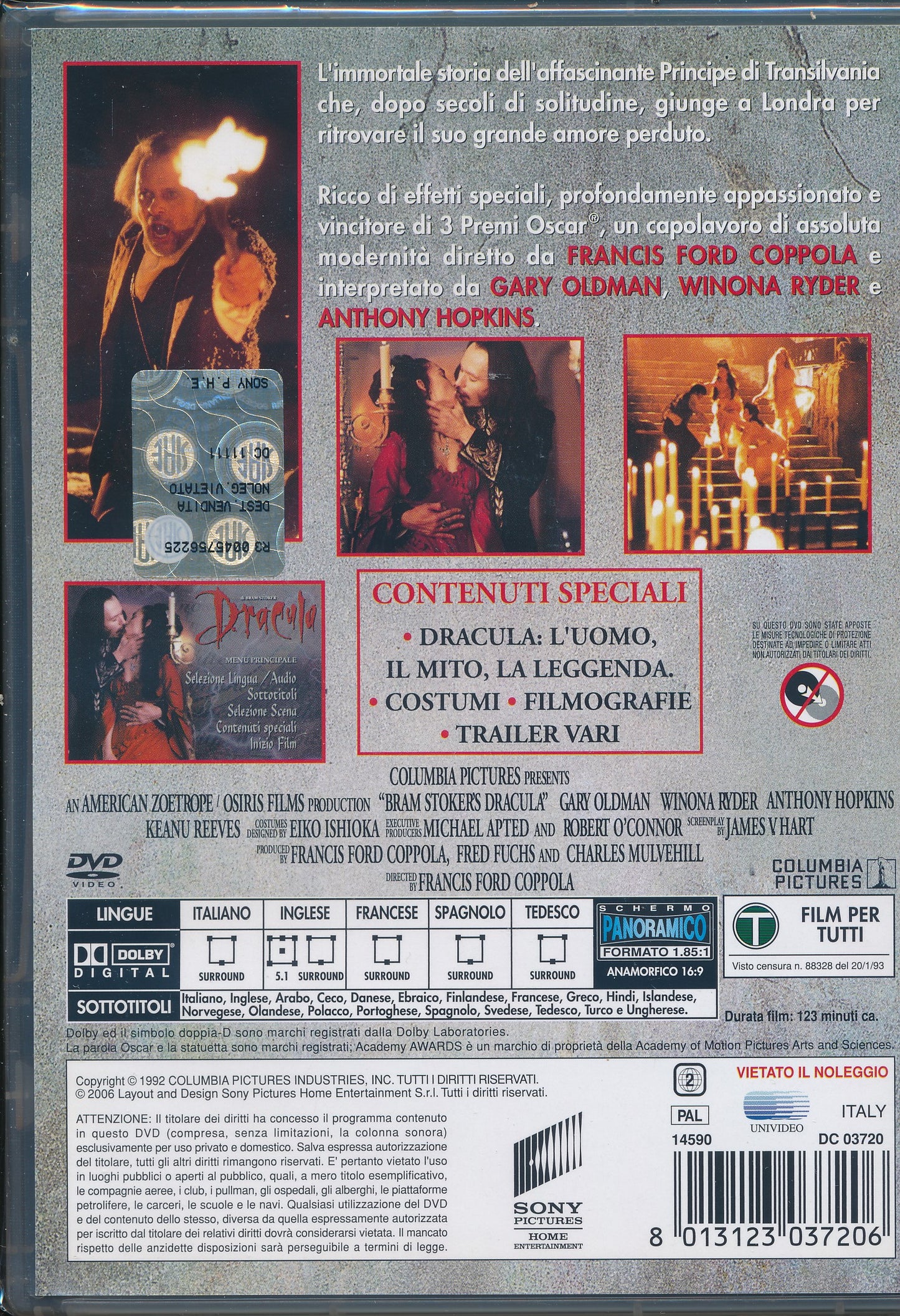 EBOND Dracula di Bram Stoker - Un film di Francis Ford Coppola DVD DB678109