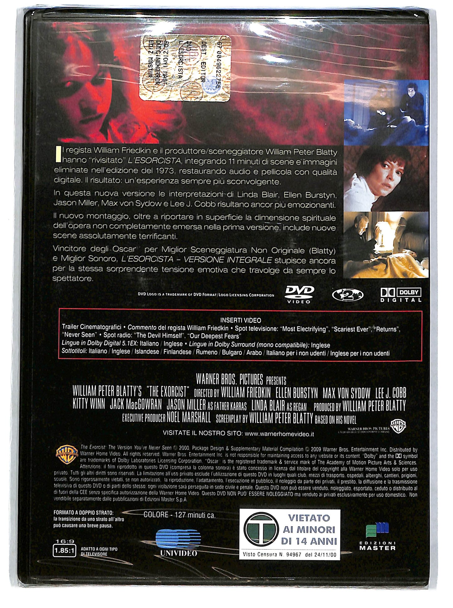 EBOND L'esorcista Versione Integrale EDITORIALE DVD DB678131