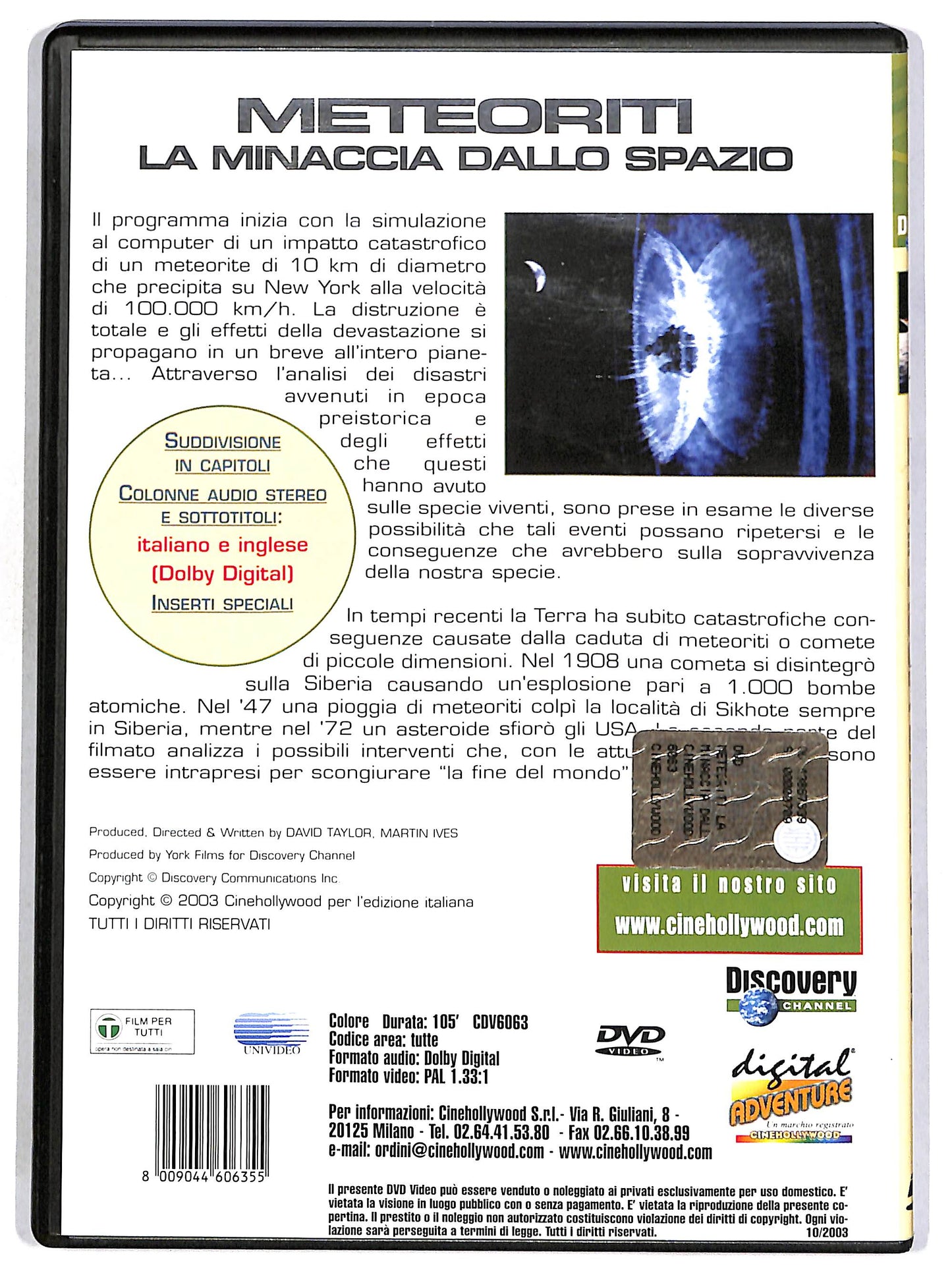 EBOND Meteoriti - La minaccia dallo spazio DVD DB678324