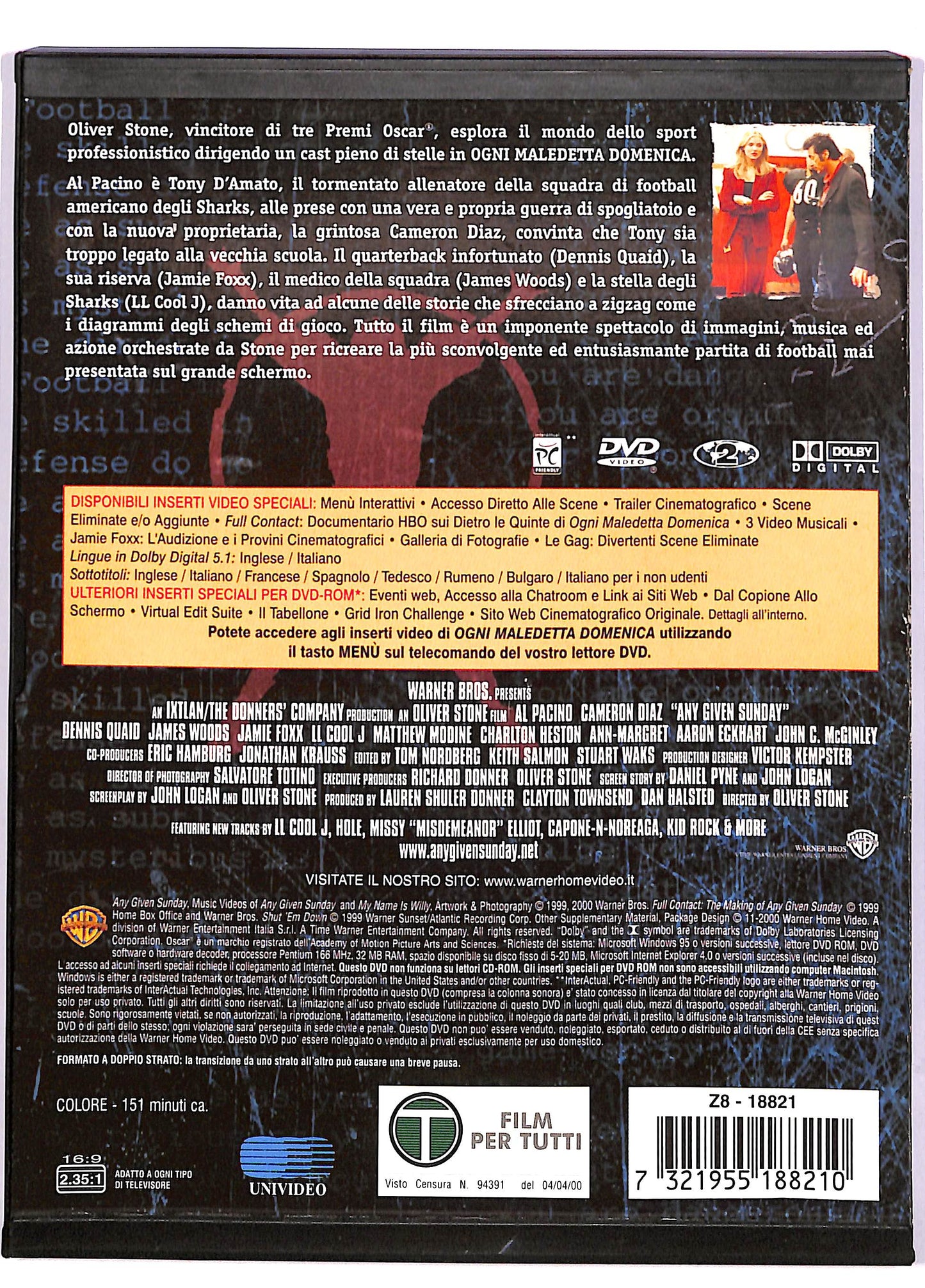 EBOND Ogni maledetta domenica - Snapper DVD DB678343