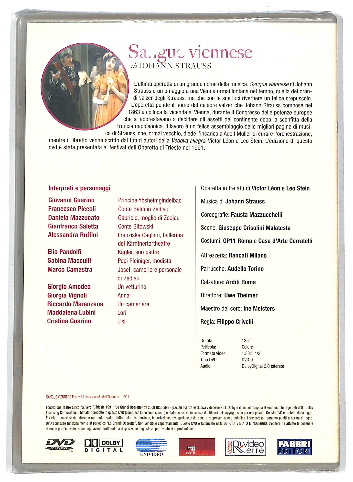 EBOND Le grandi operette - Sangue viennese EDITORIALE DVD DB678422